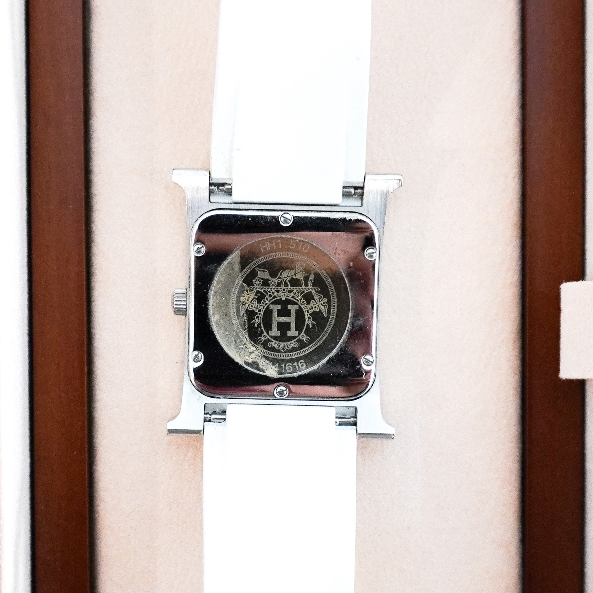 Hermés Heure H Watch in White RRP £2999 | Authentic Preloved - Reloved Again