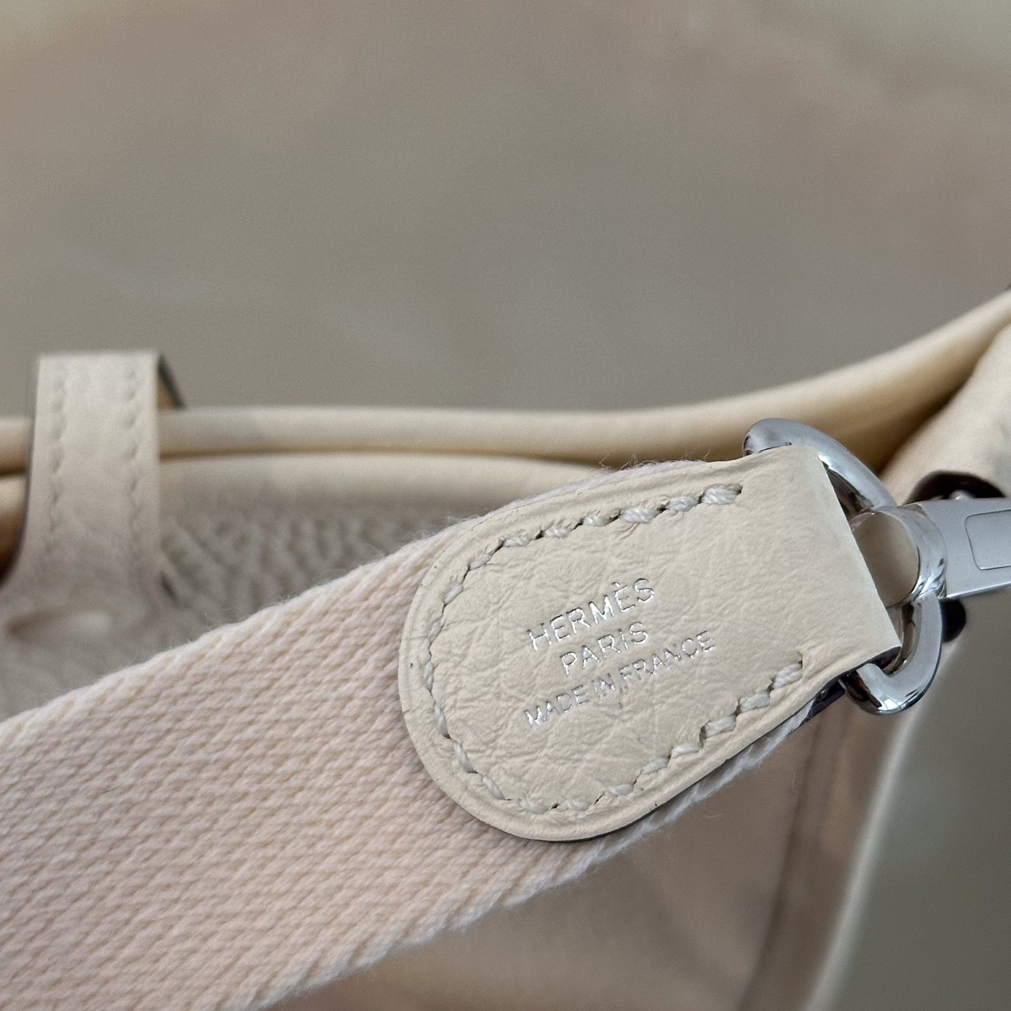 Hermès Mini Evelyne 16 Nata Clemence Crossbody Bag | Authentic Preloved - Reloved Again