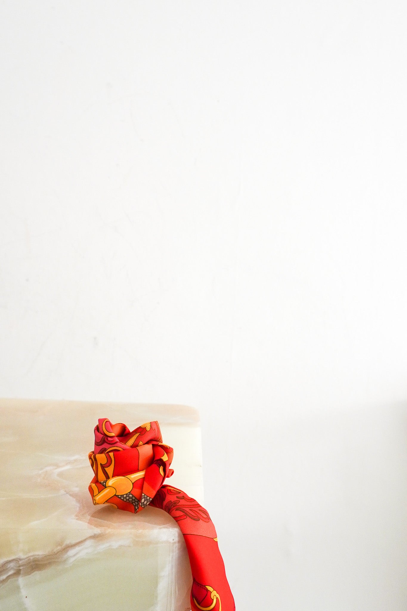 Hermes Silk Twilly Scarf Orange RRP £192 | Authentic Preloved - Reloved Again