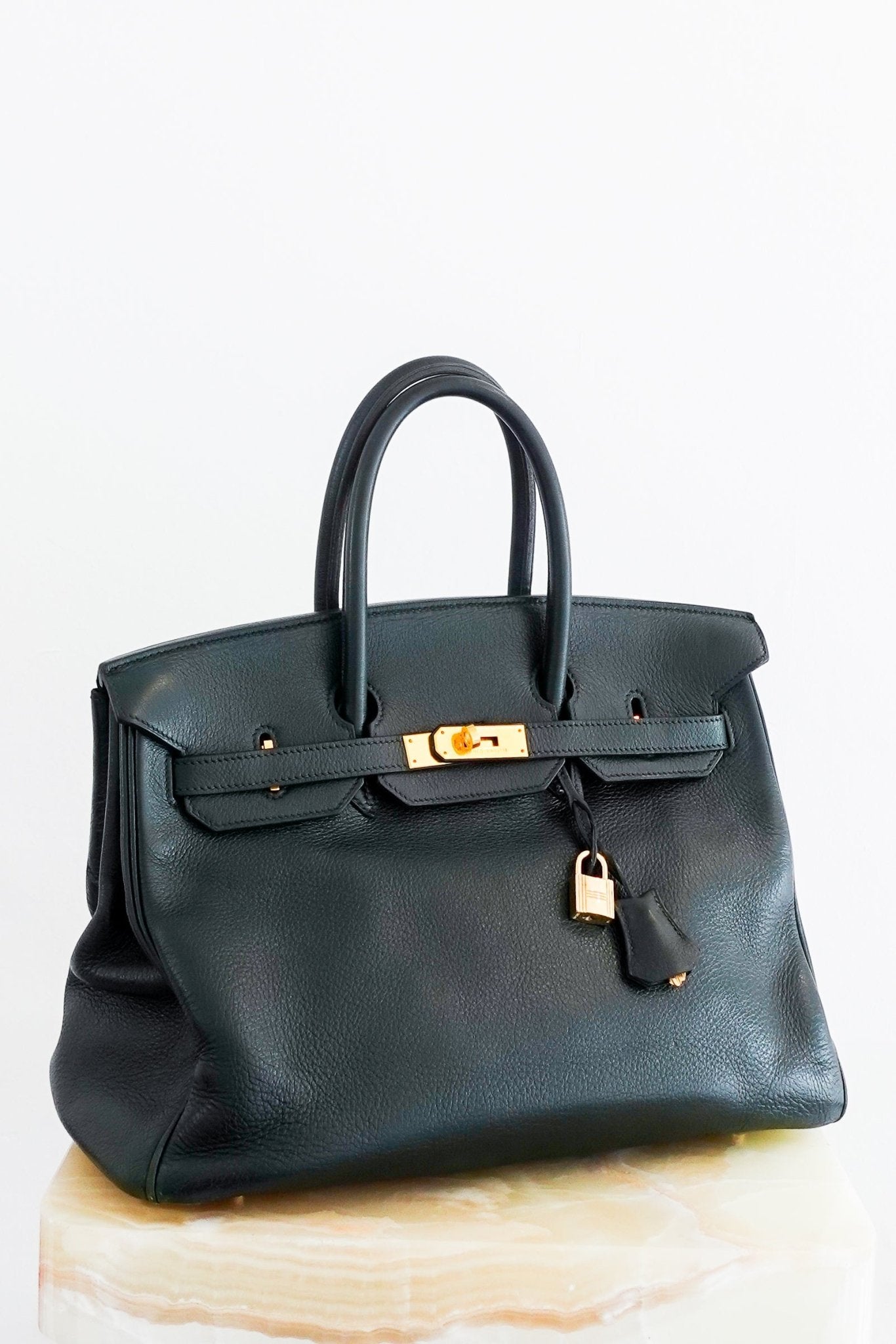 Authentic Hermès Birkin 35 Vert Empire Leather Bag | Preloved Luxury Icon - Reloved Again