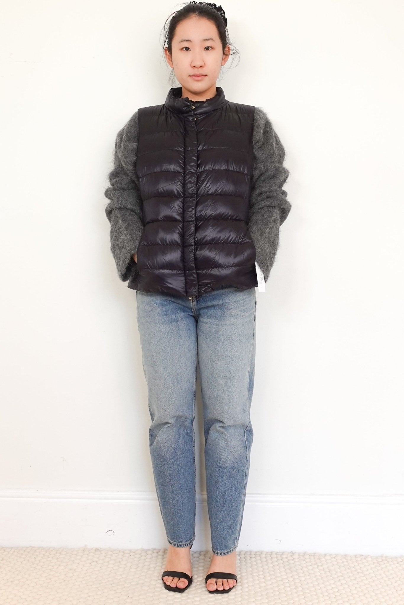 Herno Navy Bodywarmer Gilet Down Jacket RRP £595 | Authentic Preloved - Reloved Again
