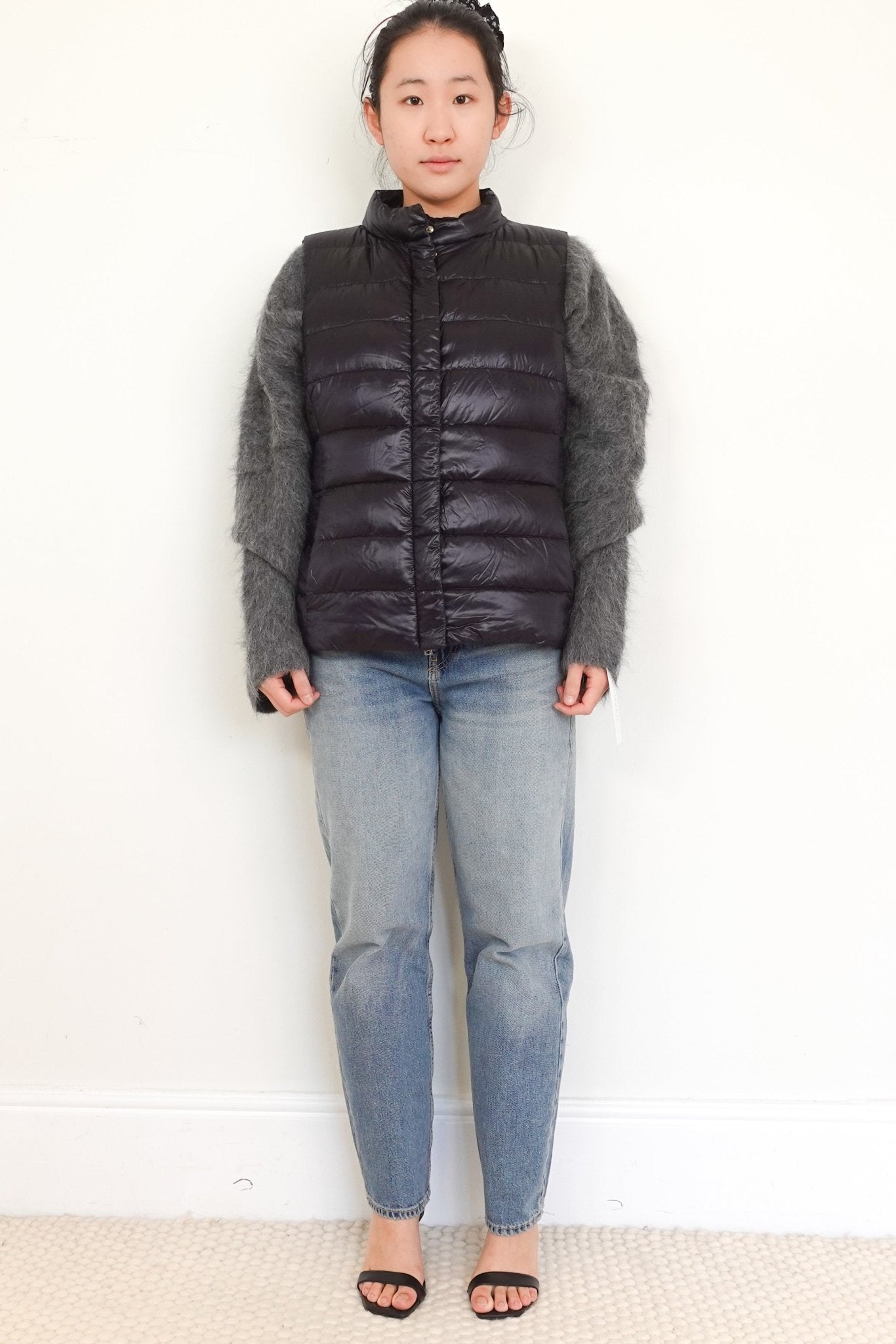 Herno Navy Bodywarmer Gilet Down Jacket RRP £595 | Authentic Preloved - Reloved Again