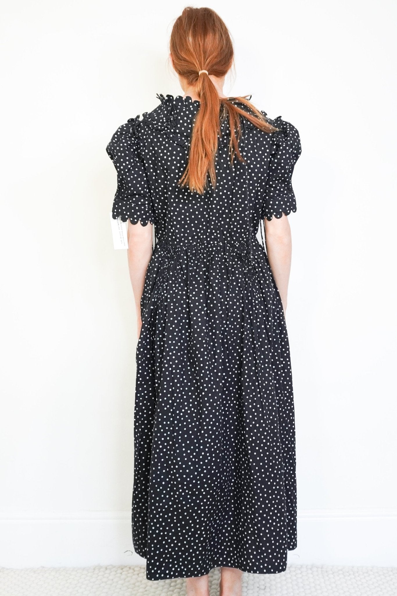 Horror Vacui Black Polka Dot Cotton Maxi Dress (RRP £800) | Authentic & Preloved - Reloved Again