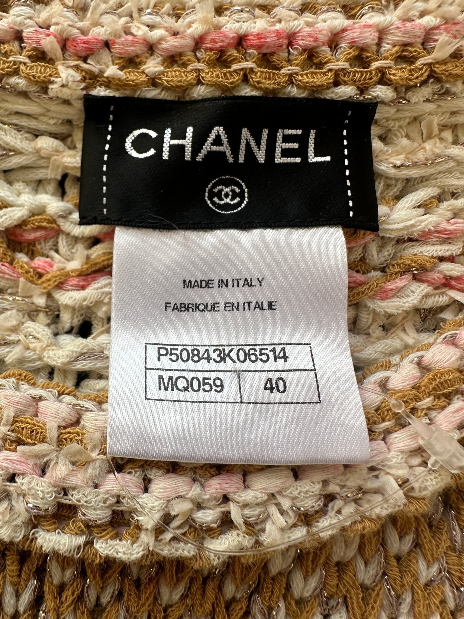 Chanel Beige Knitted Mini Dress RRP £3650 | Authentic Preloved - Reloved Again