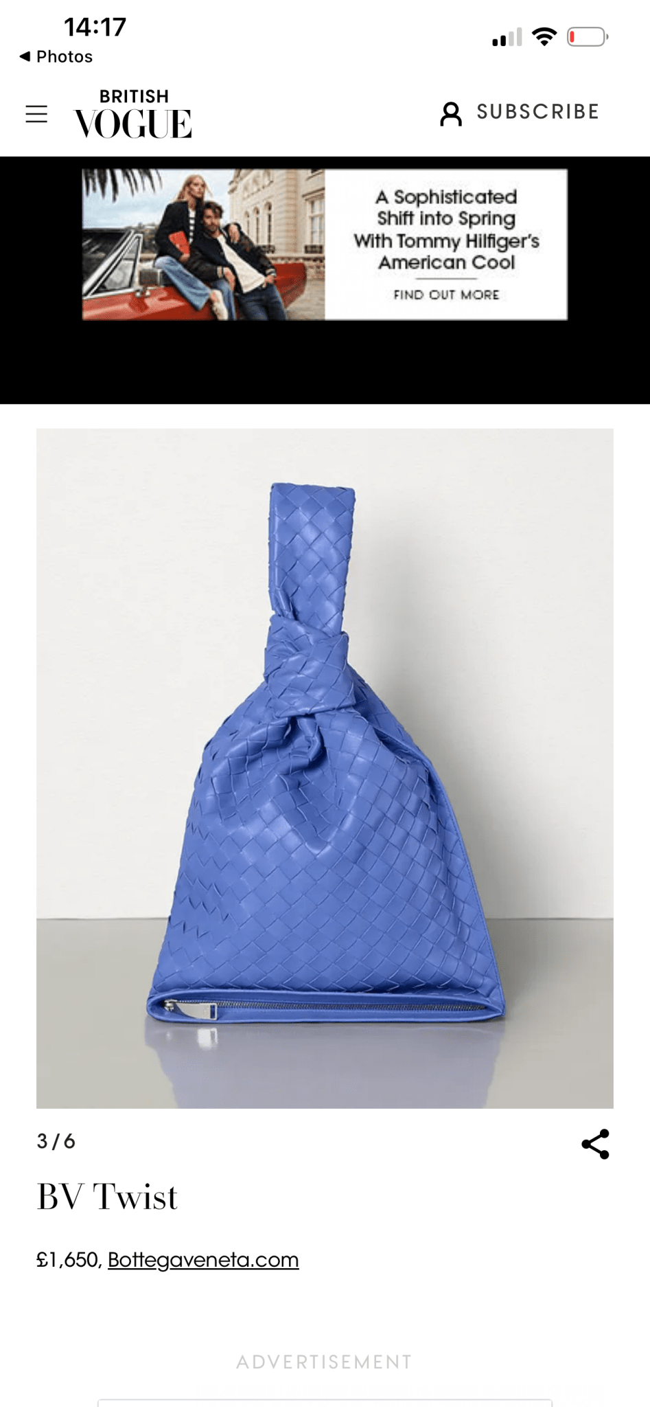 Bottega Veneta Indigo Intrecciato Twist Clutch RRP £2900 | Authentic Preloved - Reloved Again