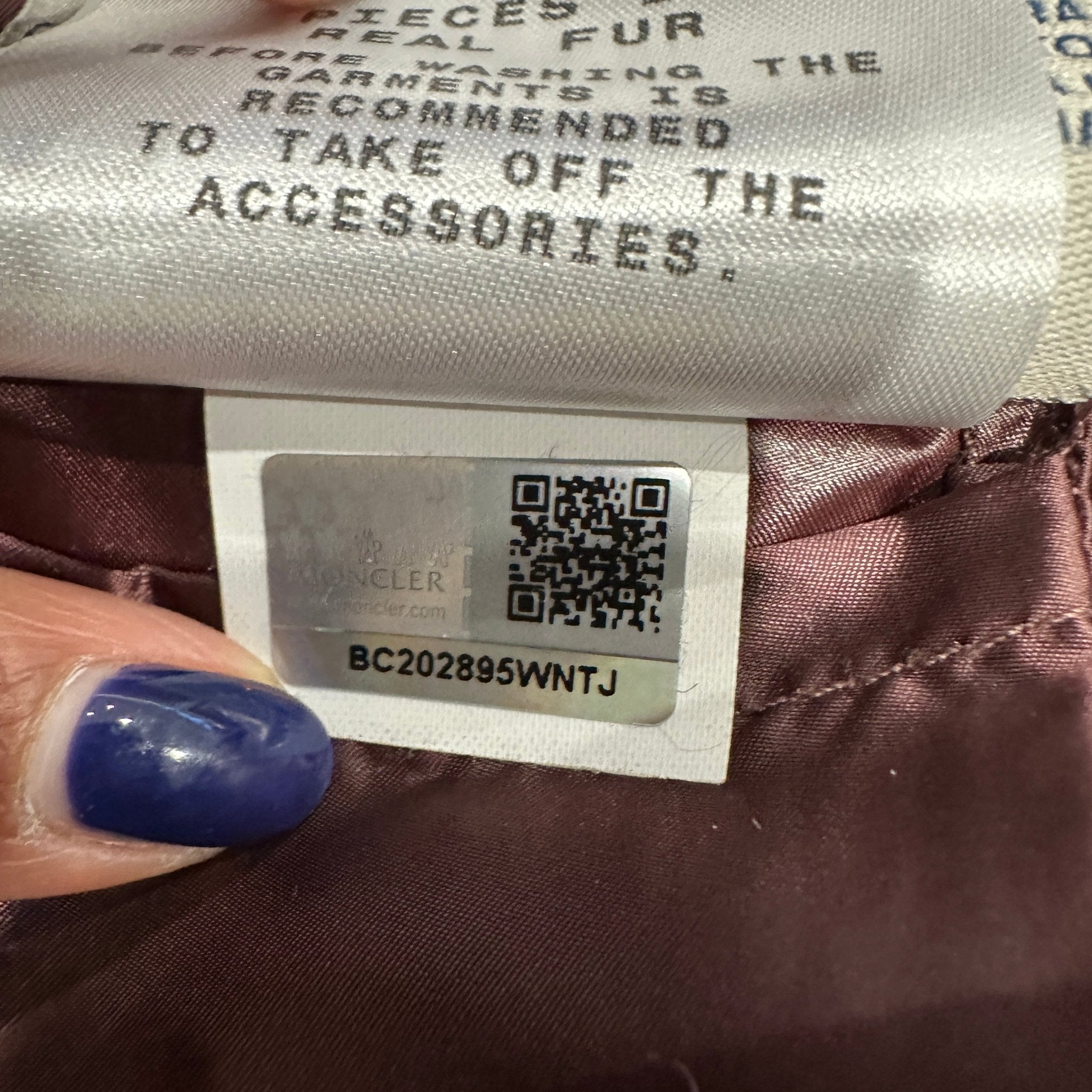 Moncler Burgundy Doren Fur Puffer Jacket RRP £1800 | Authentic Preloved - Reloved Again