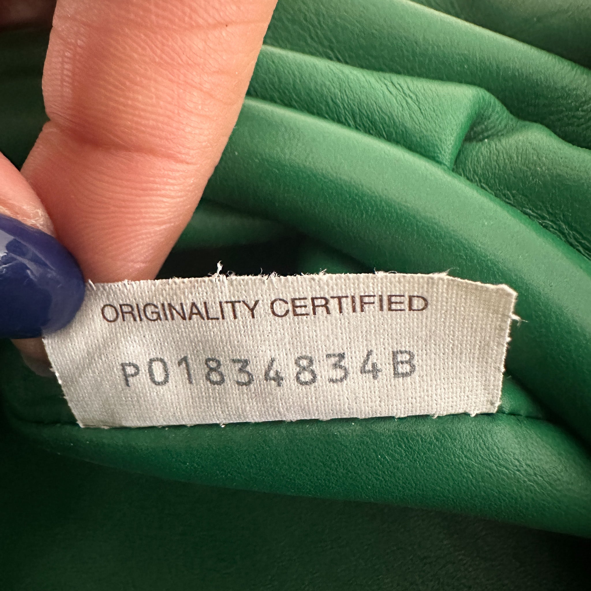 Bottega Veneta Nappa Chain Bag in Green | Authentic Preloved - Reloved Again