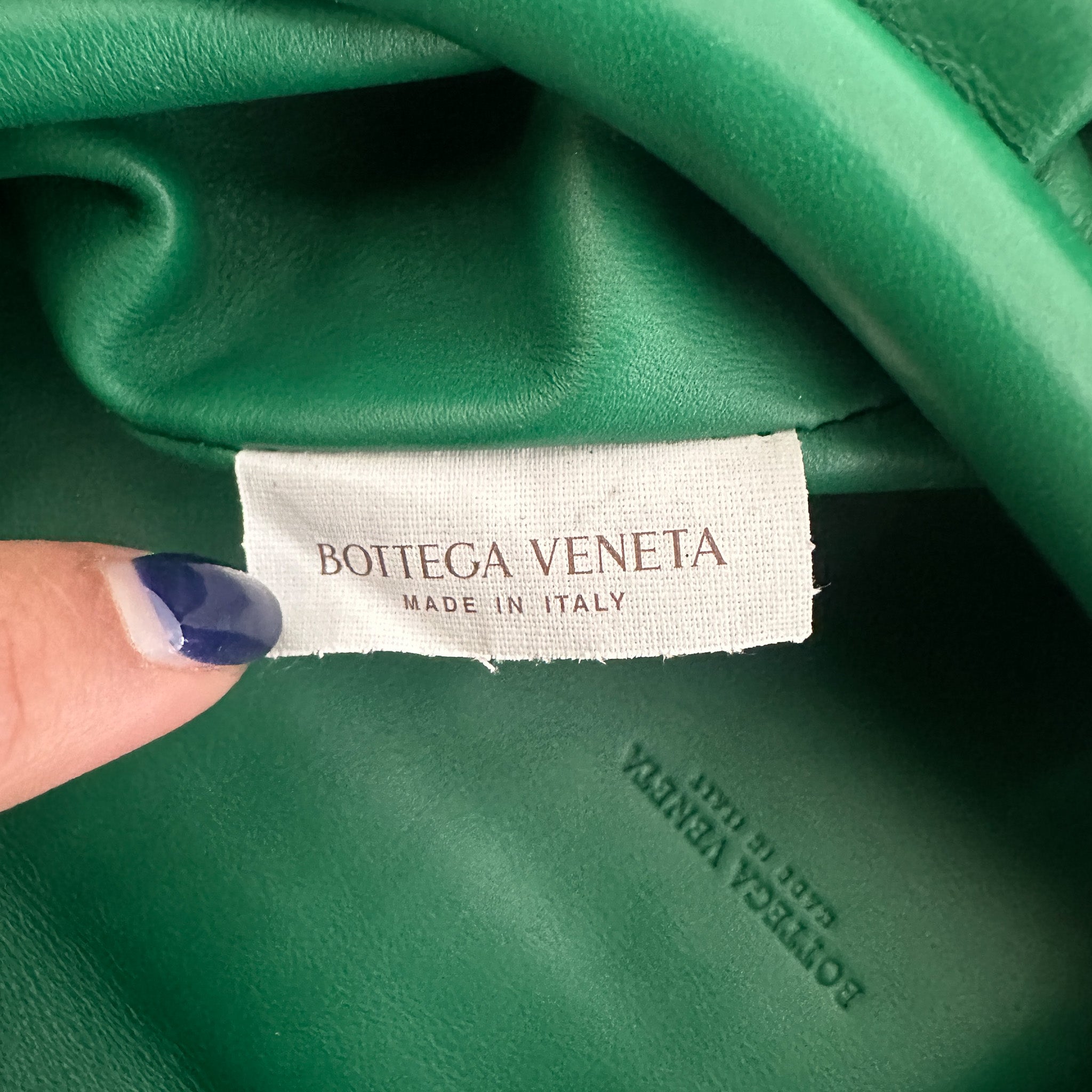 Bottega Veneta Nappa Chain Bag in Green | Authentic Preloved - Reloved Again