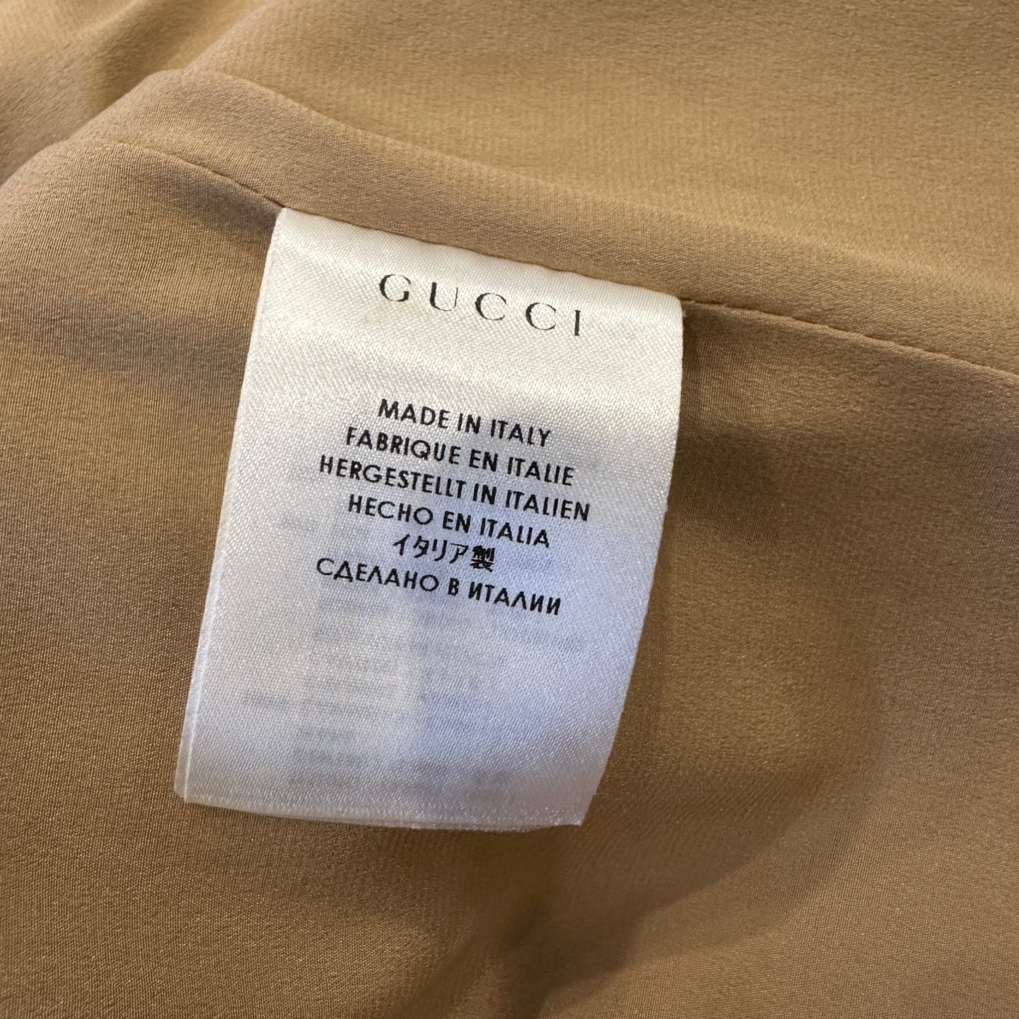 Gucci Beige Camel Coat RRP £2000 | Authentic Preloved - Reloved Again