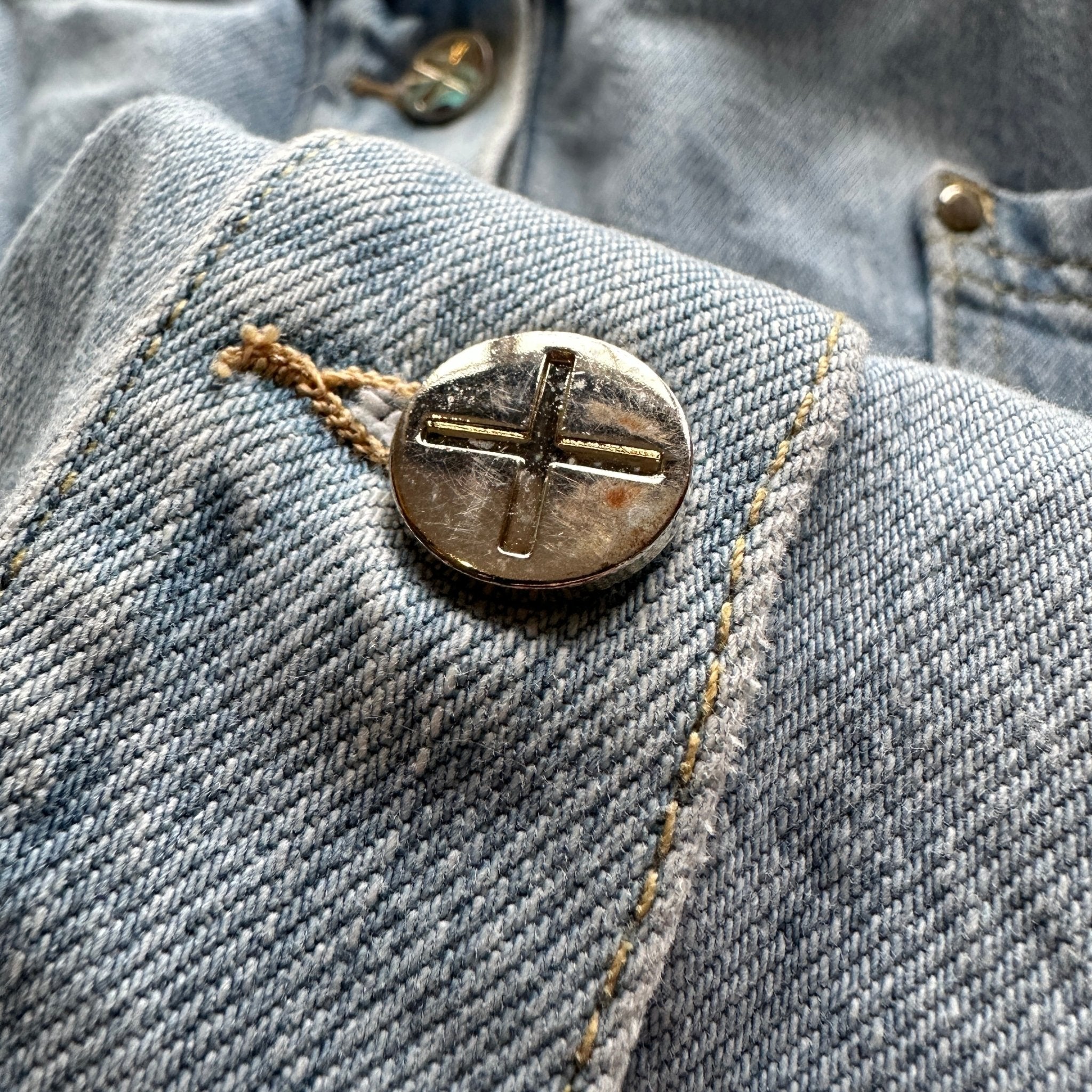 ME+EM Blue Denim Tiered Skirt RRP £275 | Authentic Preloved - Reloved Again