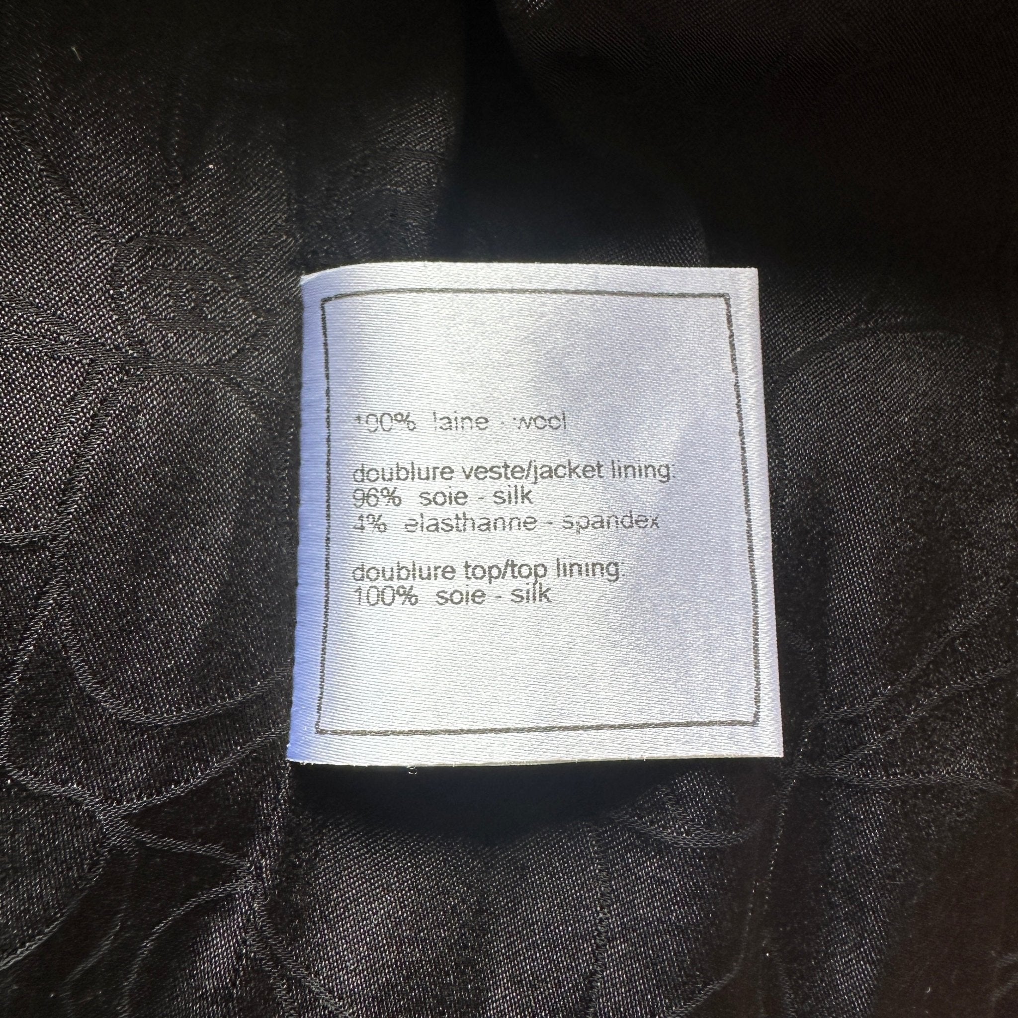 Chanel Black Tweed Jacket with Scarf RRP £7740 | Authentic Preloved - Reloved Again