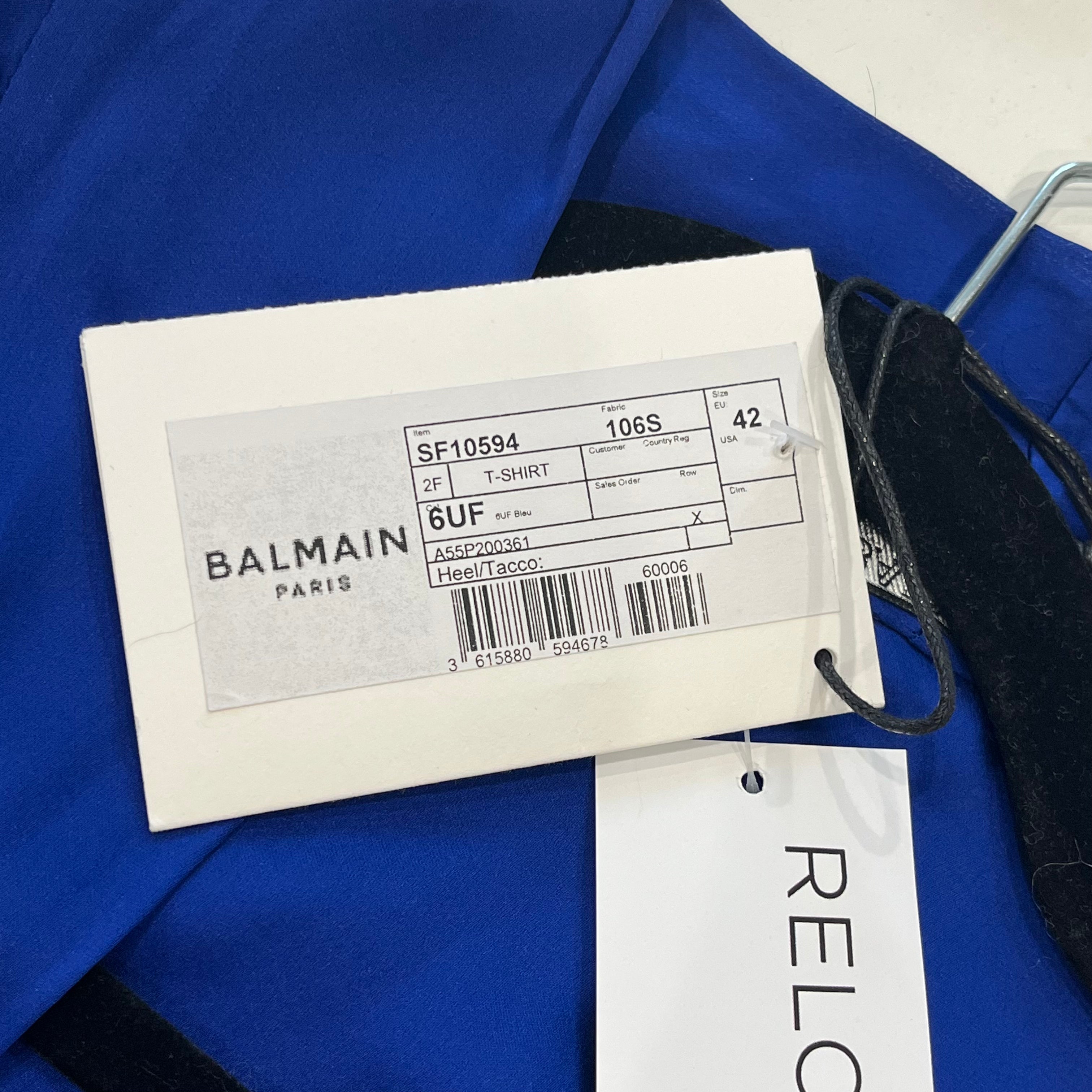 NWT Balmain Cobalt Blue Silk Blouse (RRP £500) | Authentic Preloved