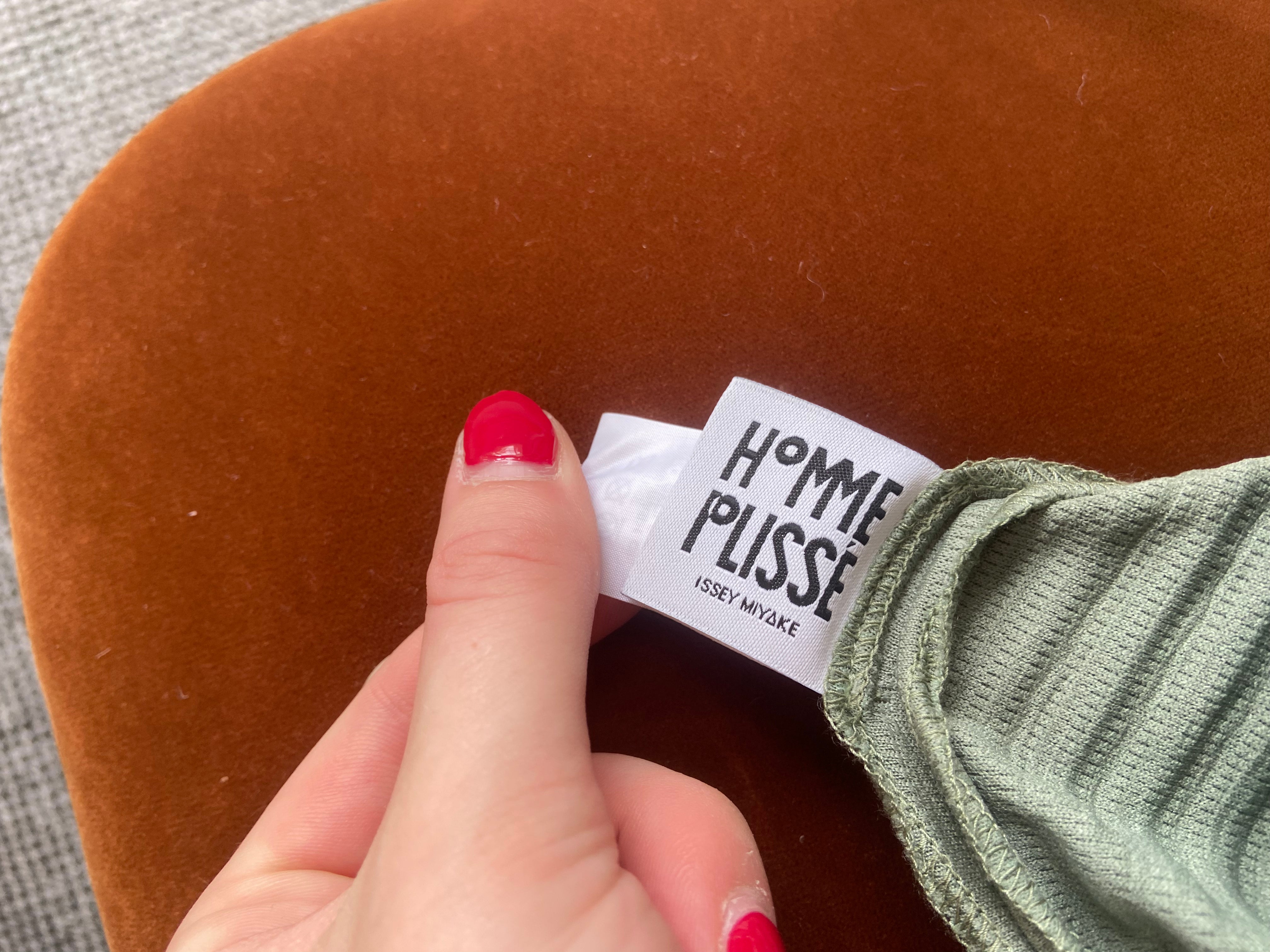 Issey Miyake Sage Green Pleated Coat RRP £799 | Authentic Preloved