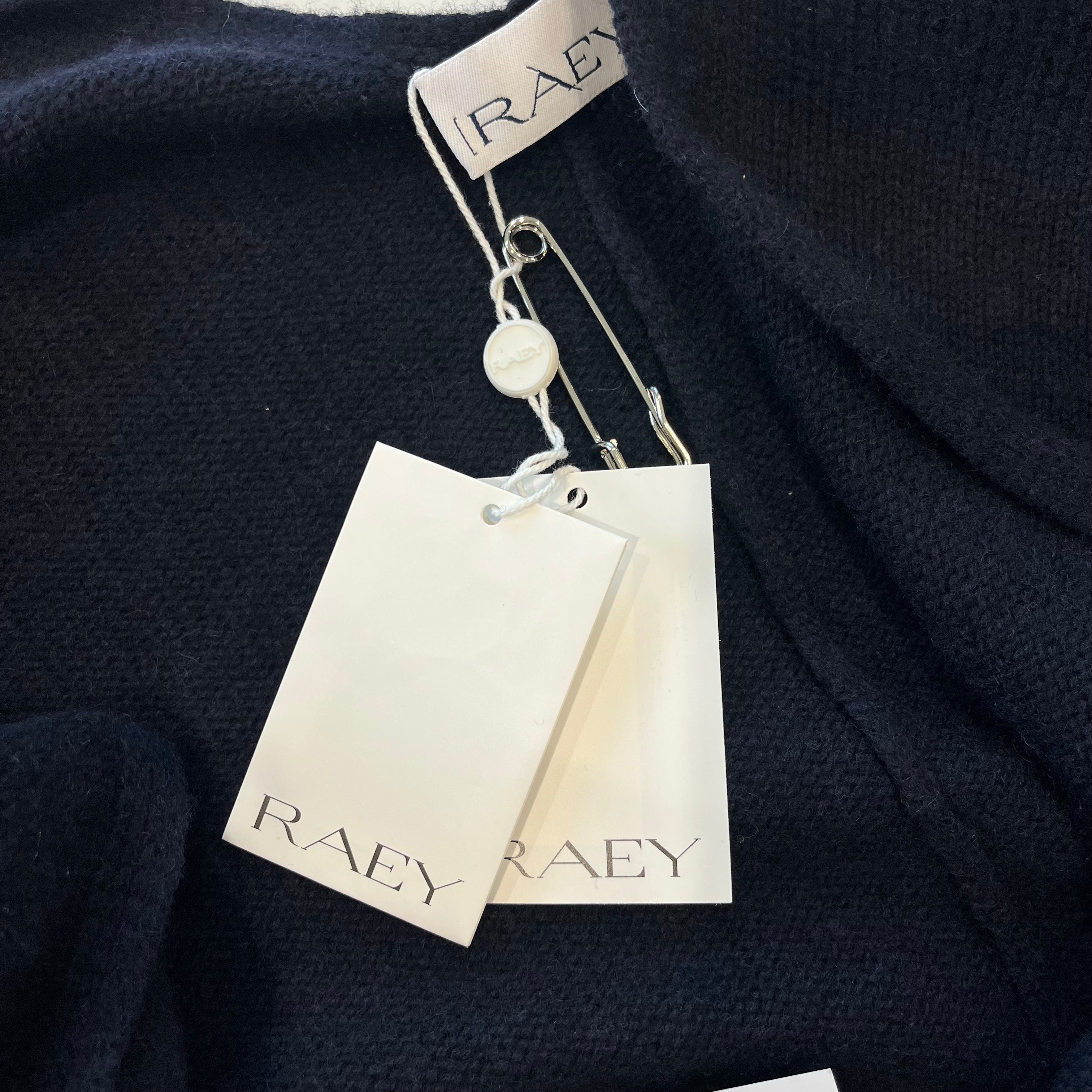 NWT Raey Navy Cashmere Poncho (RRP £700) | Authentic Preloved