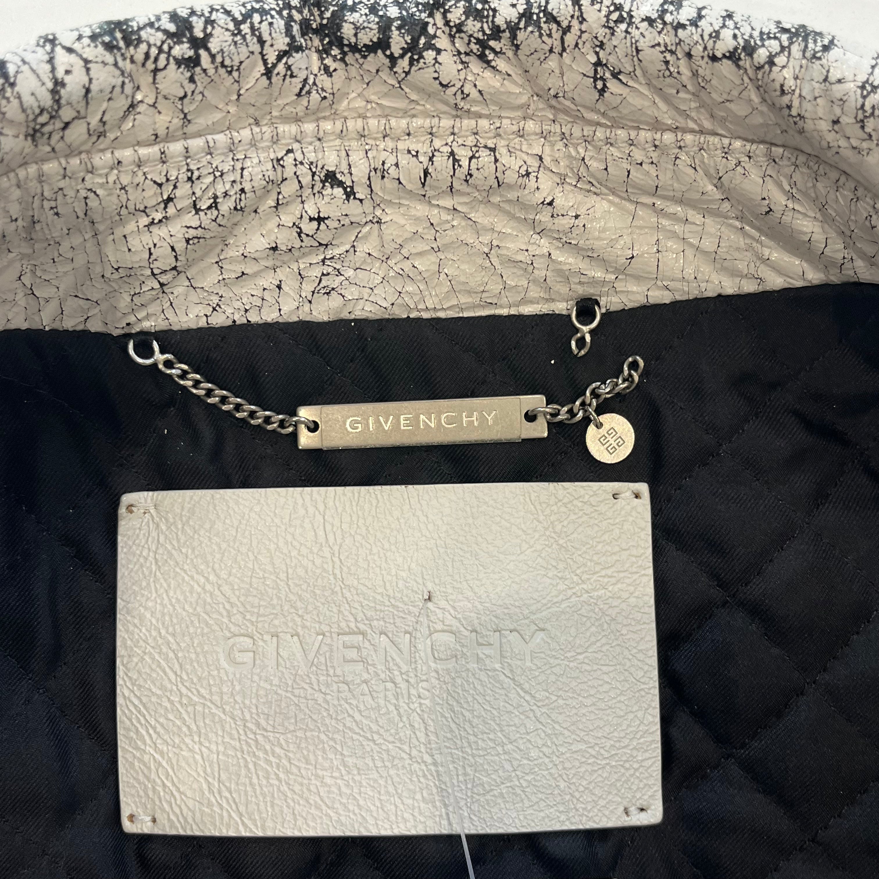 Givenchy Crackle Moto Jacket (RRP £4000) | Authentic Preloved