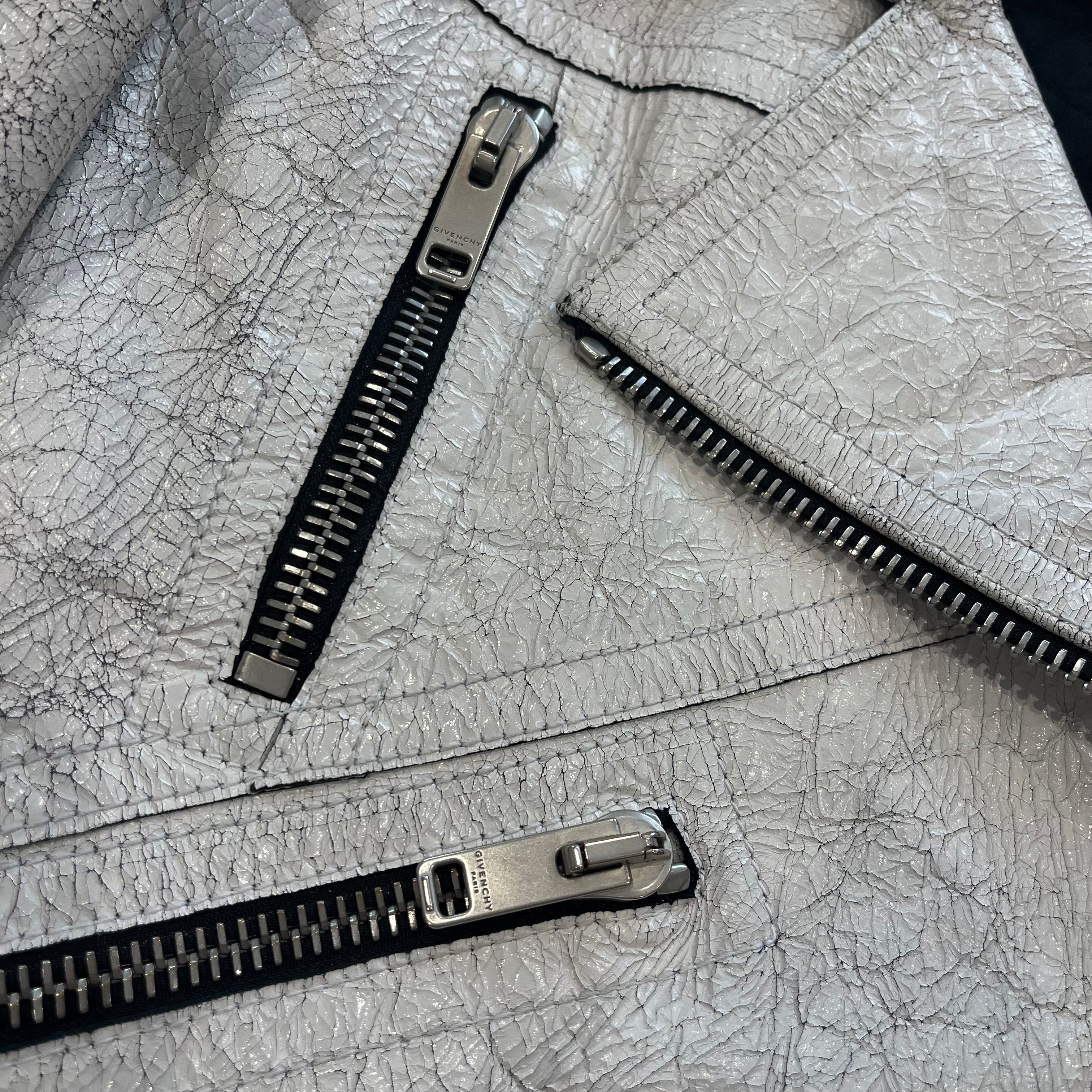 Givenchy Crackle Moto Jacket (RRP £4000) | Authentic Preloved