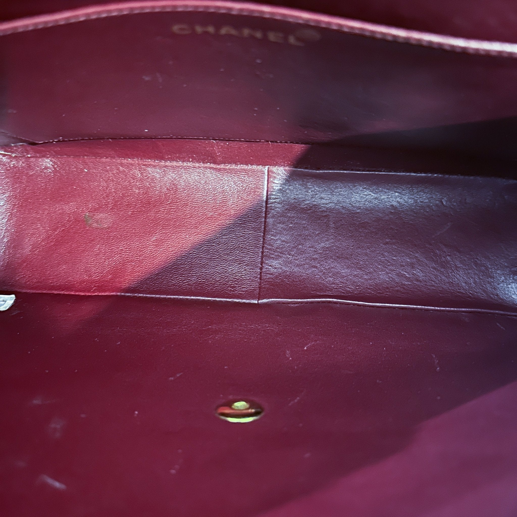 Chanel Black Quilted Lambskin Leather Vintage Maxi Jumbo XL | Authentic Preloved - Reloved Again