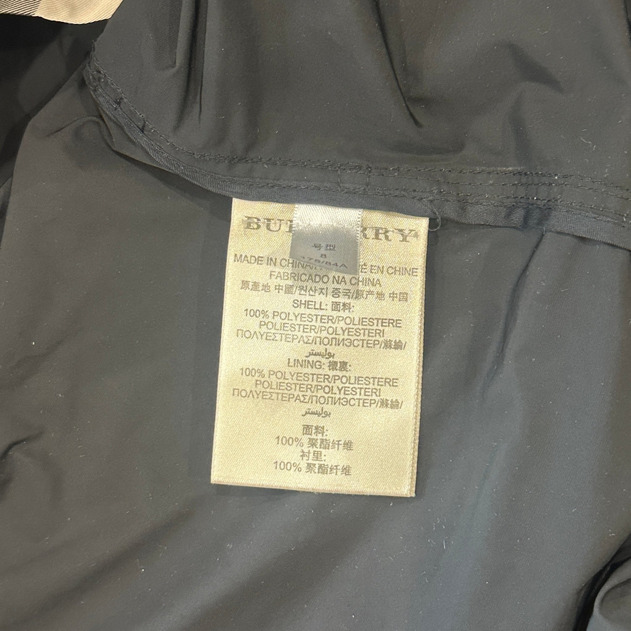 Burberry Brit Black Nova Check Trench Coat RRP £700 | Authentic Preloved - Reloved Again