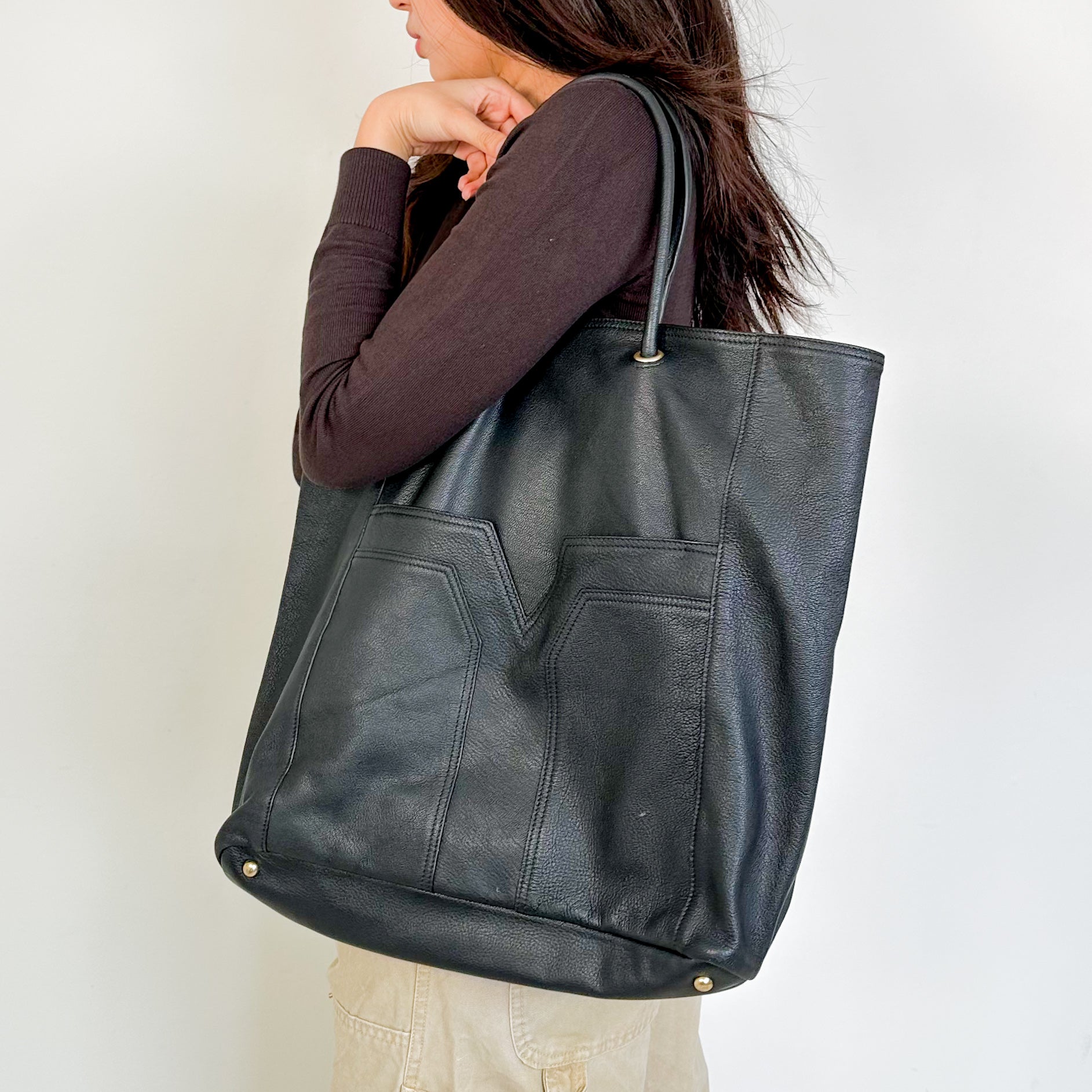 Saint Laurent Black Lucky Chyc Lambskin Tote Bag RRP £3000 | Authentic Preloved - Reloved Again