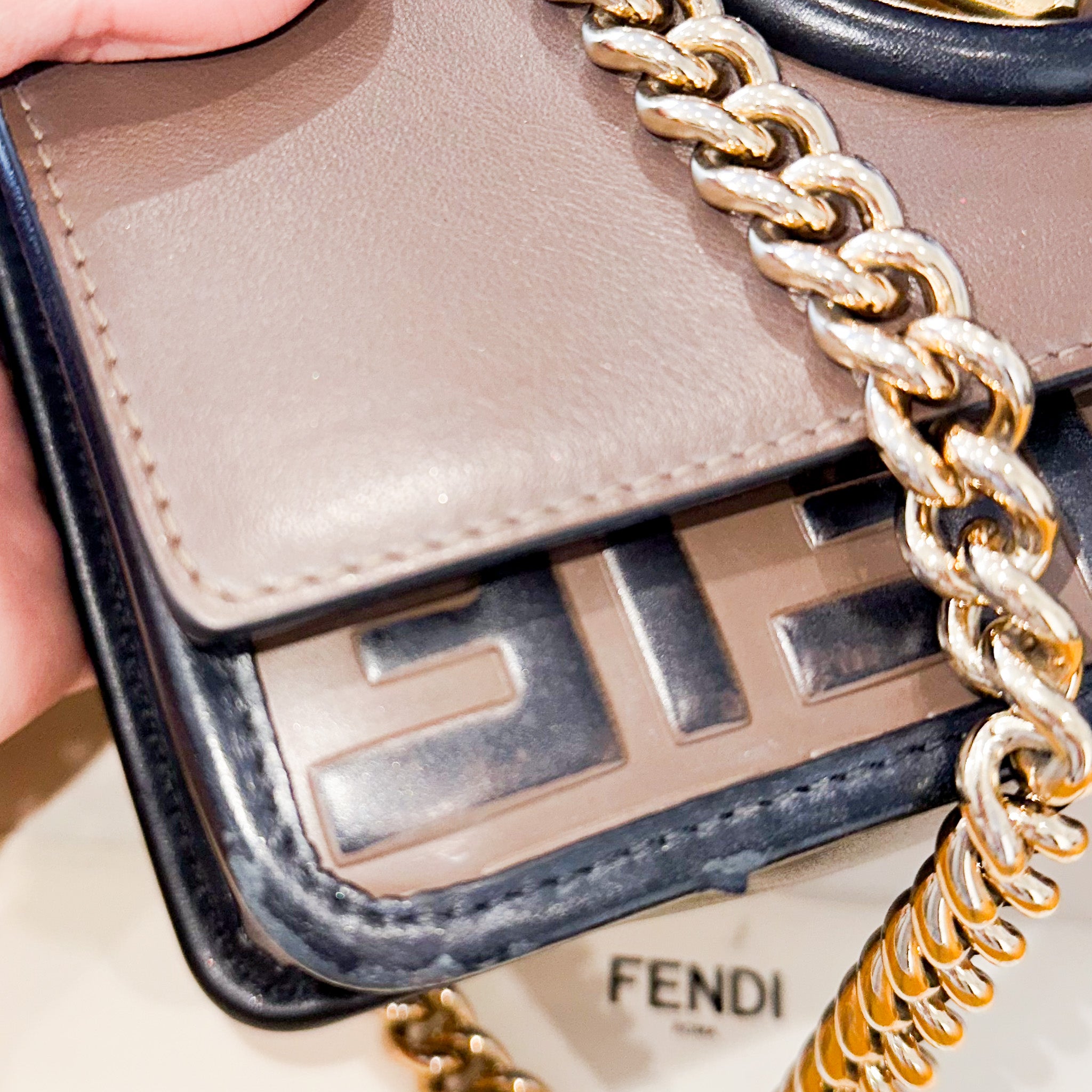 Fendi Kan I F Shoulder brown Bag RRP £1890 | Authentic Preloved - Reloved Again