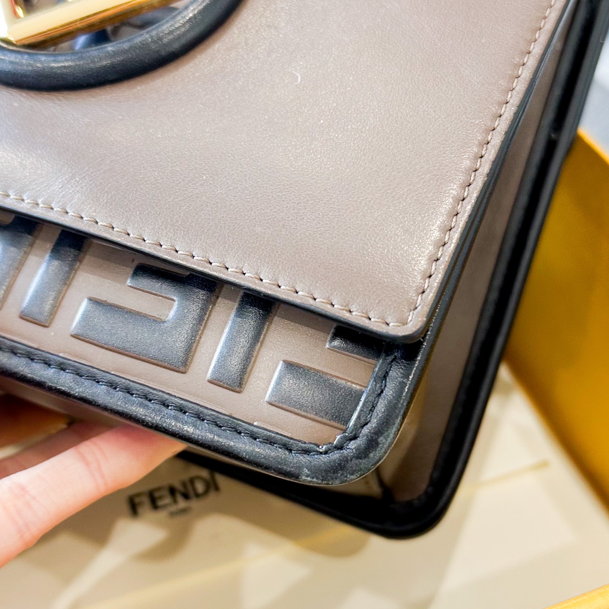 Fendi Kan I F Shoulder brown Bag RRP £1890 | Authentic Preloved - Reloved Again