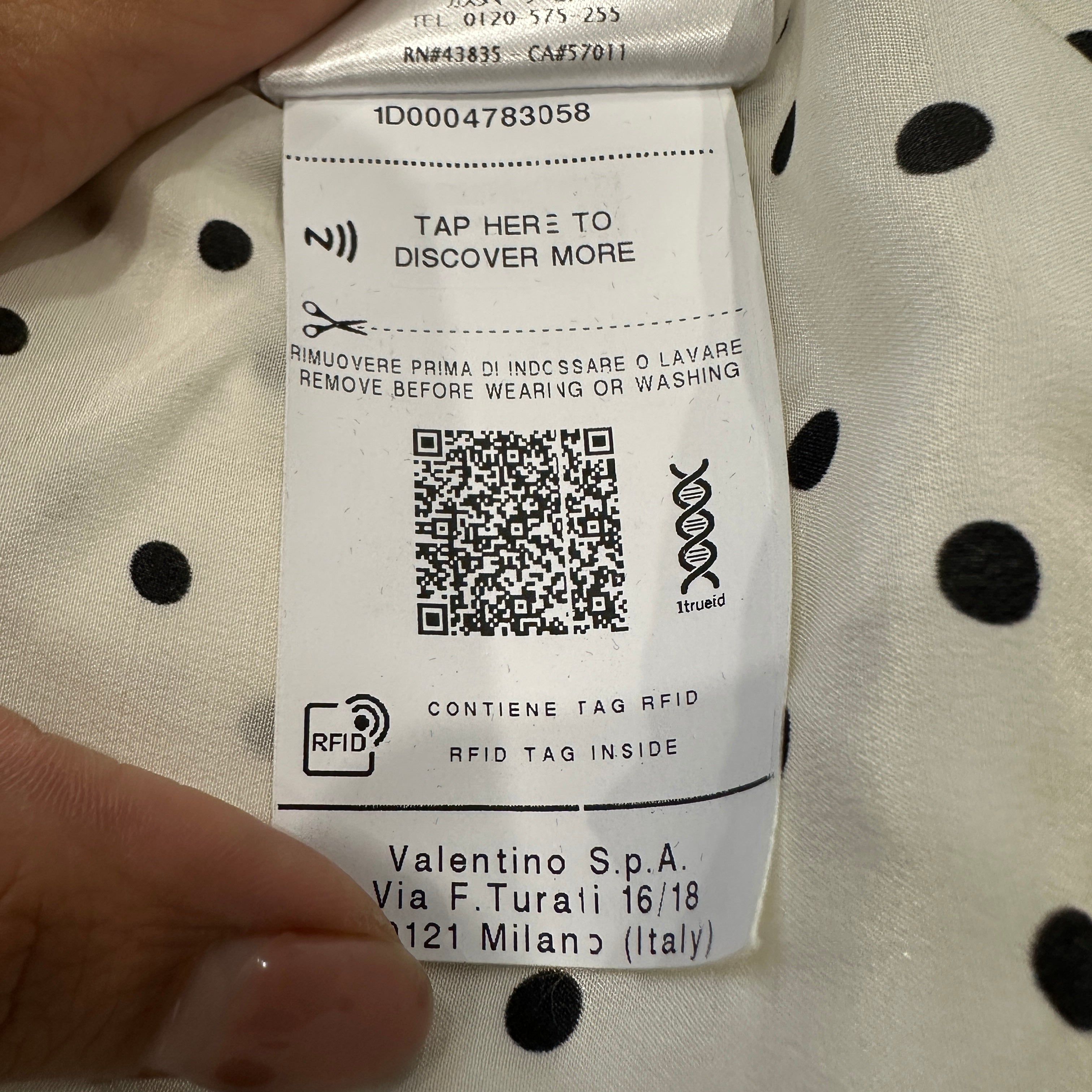 Valentino White Polka Dot Blouse RRP £1000 | Authentic Preloved