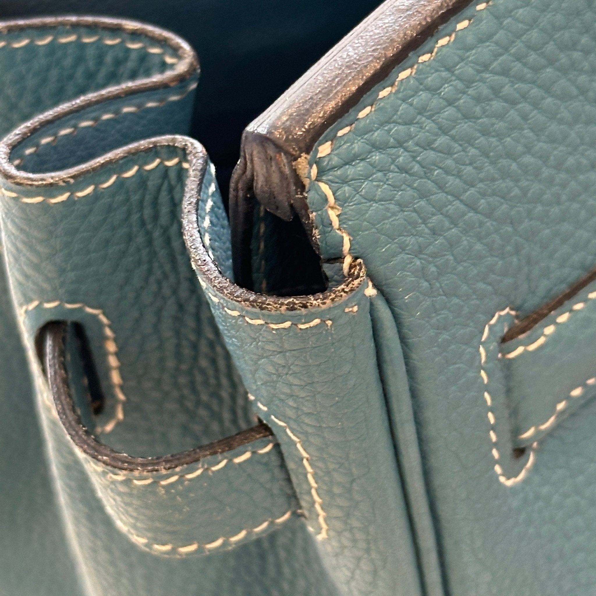 Hermès Birkin 30 Retourne Togo Blue Jean Palladium Hardware | Authentic Preloved - Reloved Again