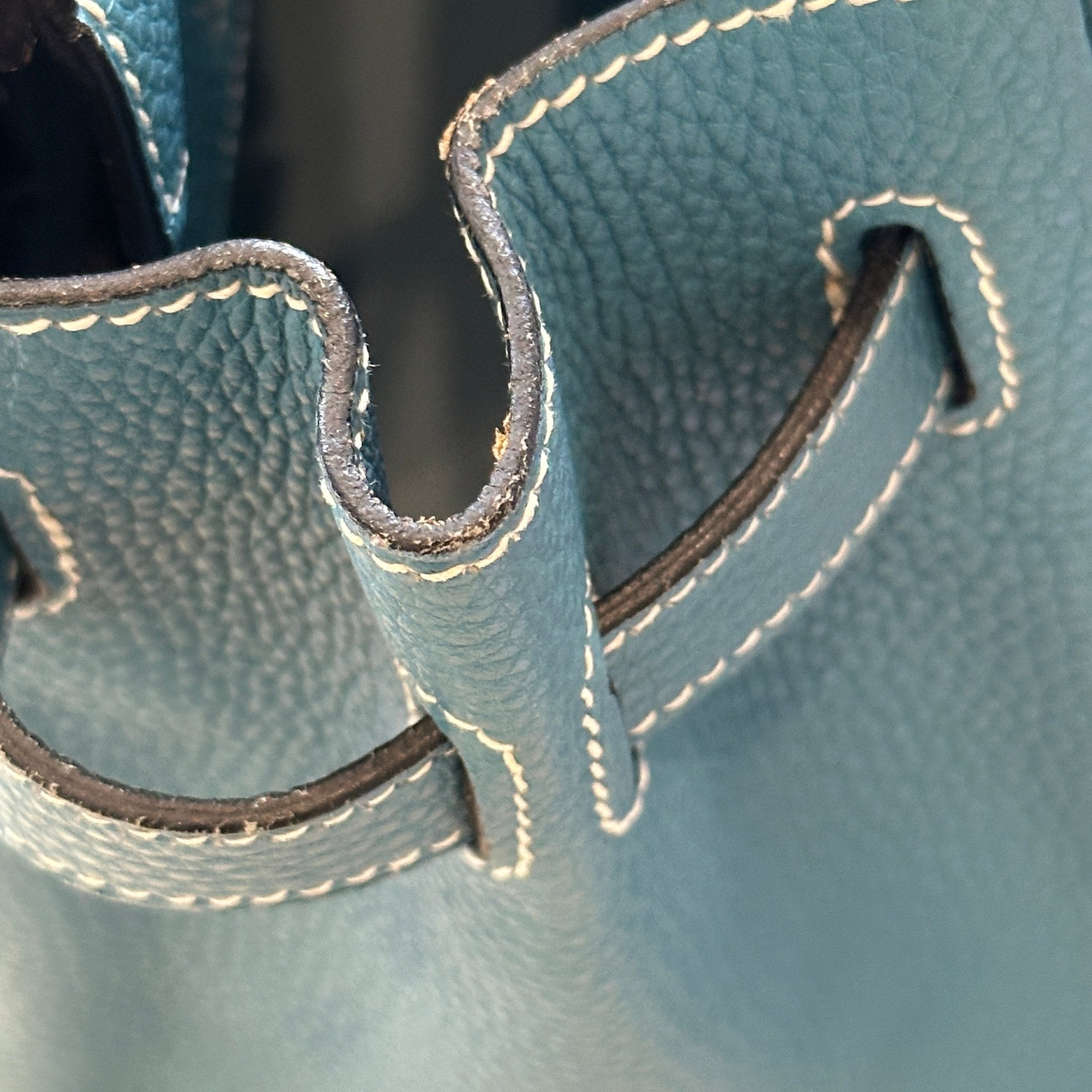 Hermès Birkin 30 Retourne Togo Blue Jean Palladium Hardware | Authentic Preloved - Reloved Again