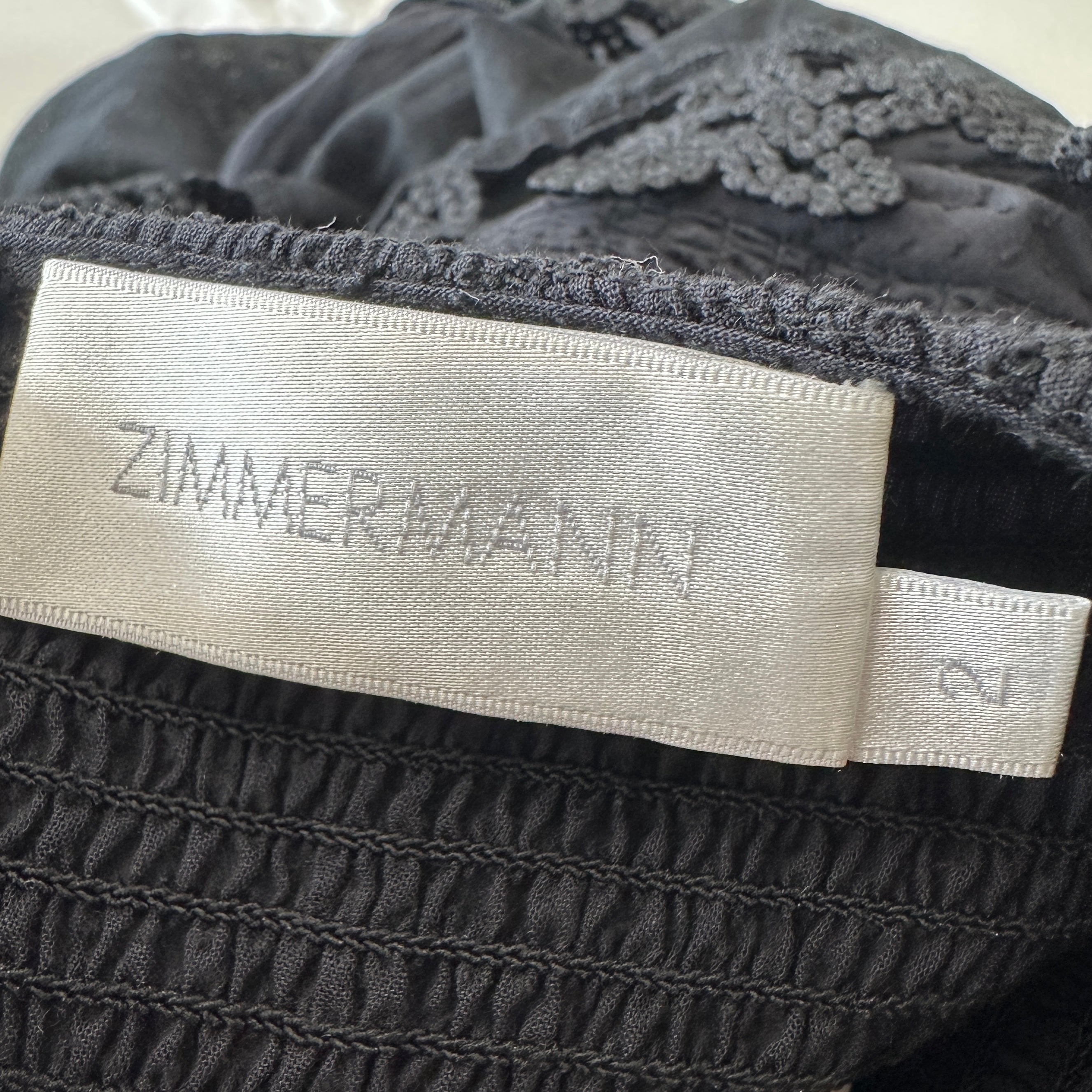 Zimmerman Black Cotton Maxi Dress RRP £900 | Authentic Preloved