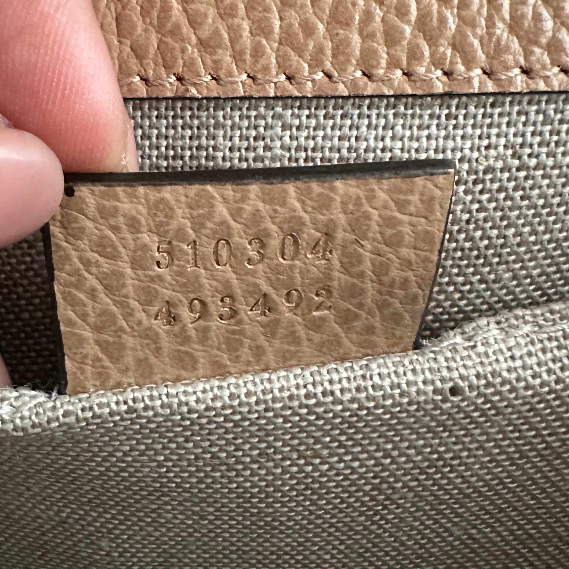 Gucci Small Dollar Calfskin Interlocking Crossbody Bag in Tan | Authentic Preloved