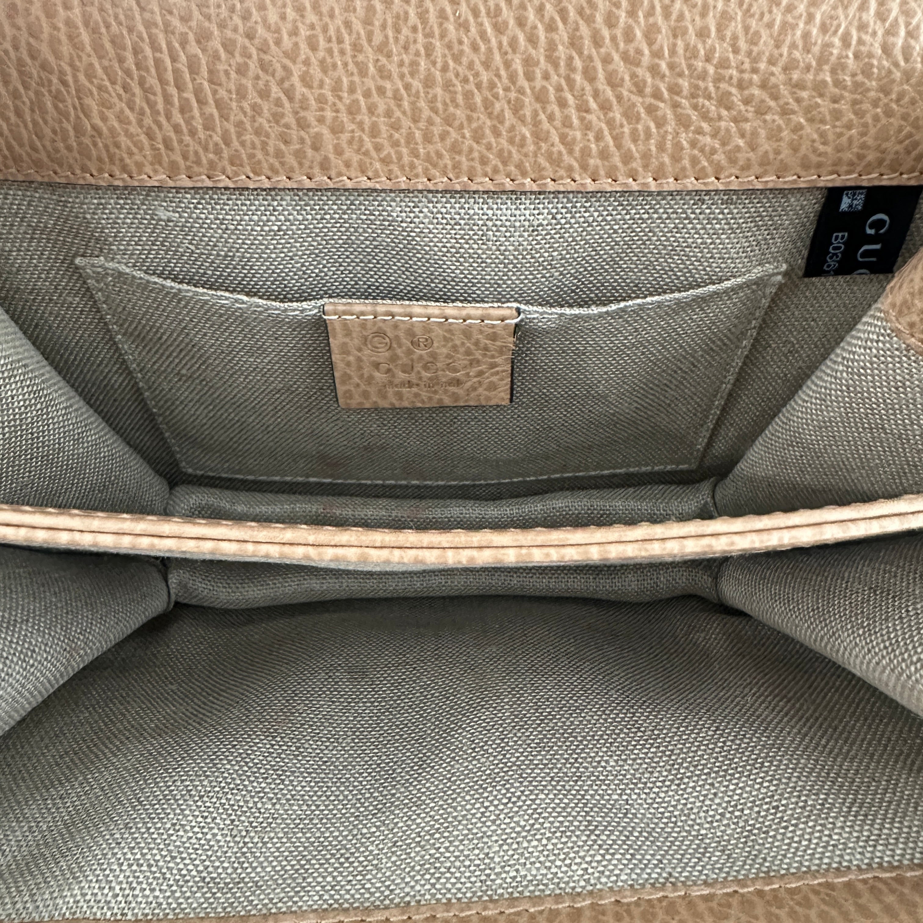 Gucci Small Dollar Calfskin Interlocking Crossbody Bag in Tan | Authentic Preloved