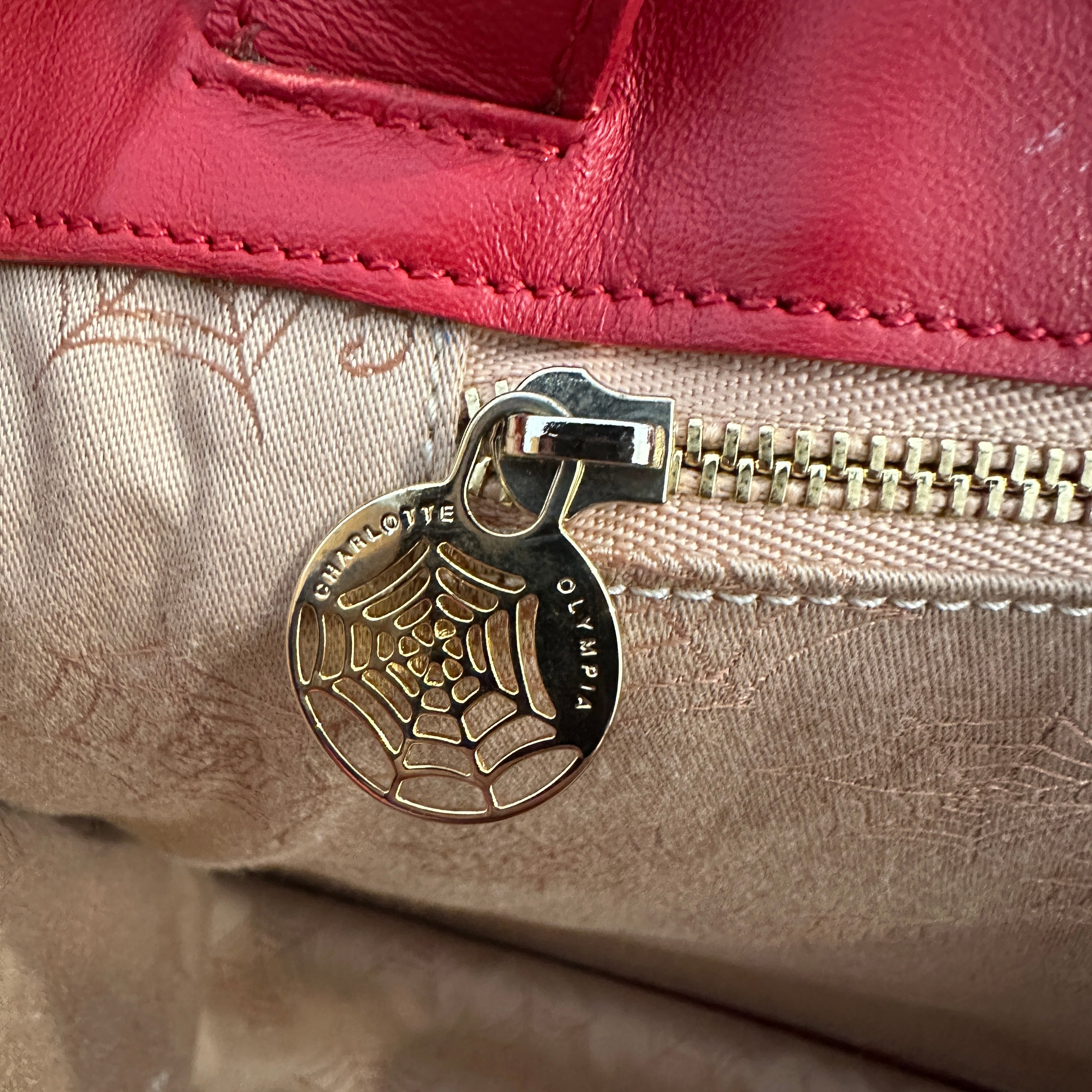 Charlotte Olympia Adventurous Tote Bag in Red RRP £1700 | Authentic Preloved