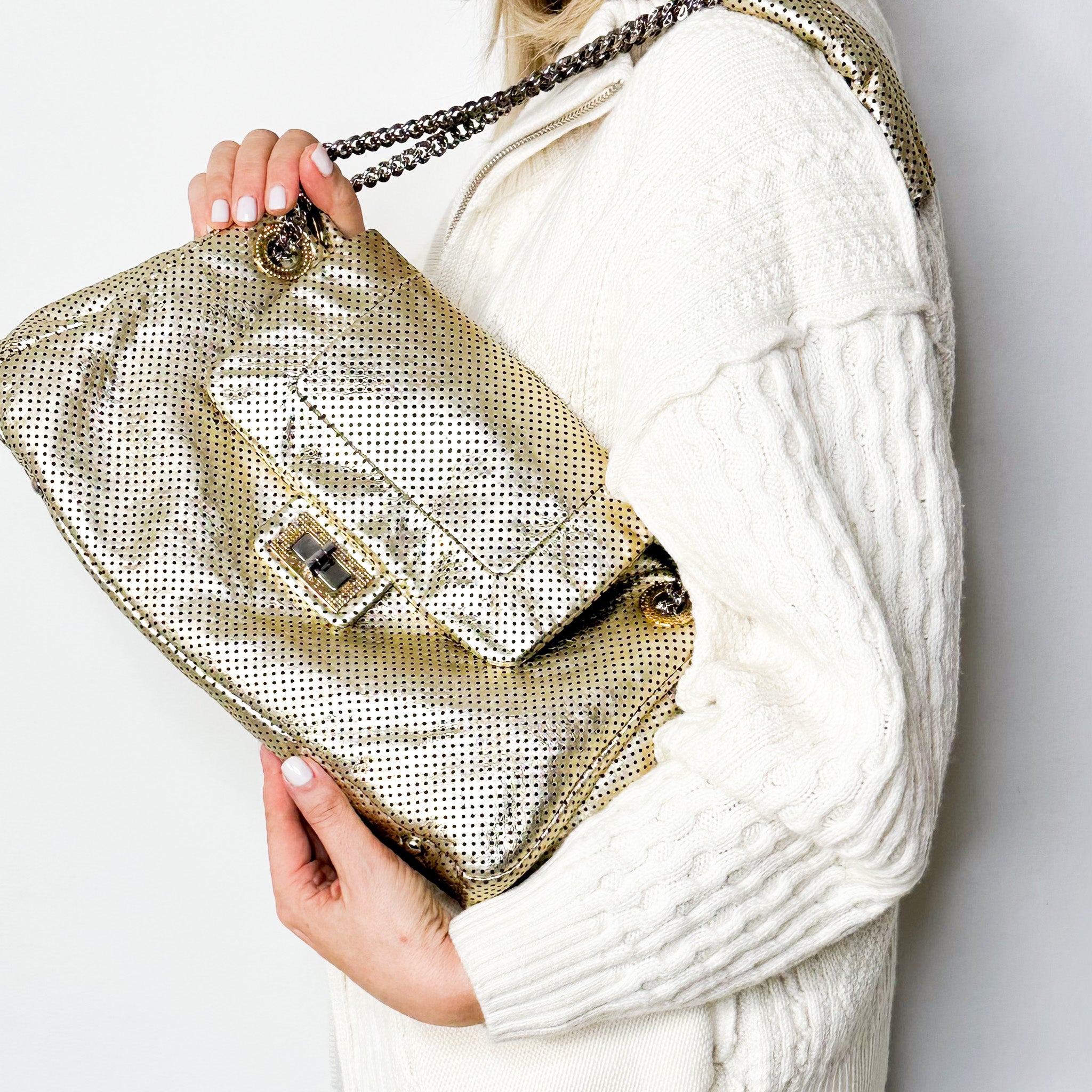 Chanel 2.55 Gold Accordian Bag RRP £2000 | Authentic Preloved