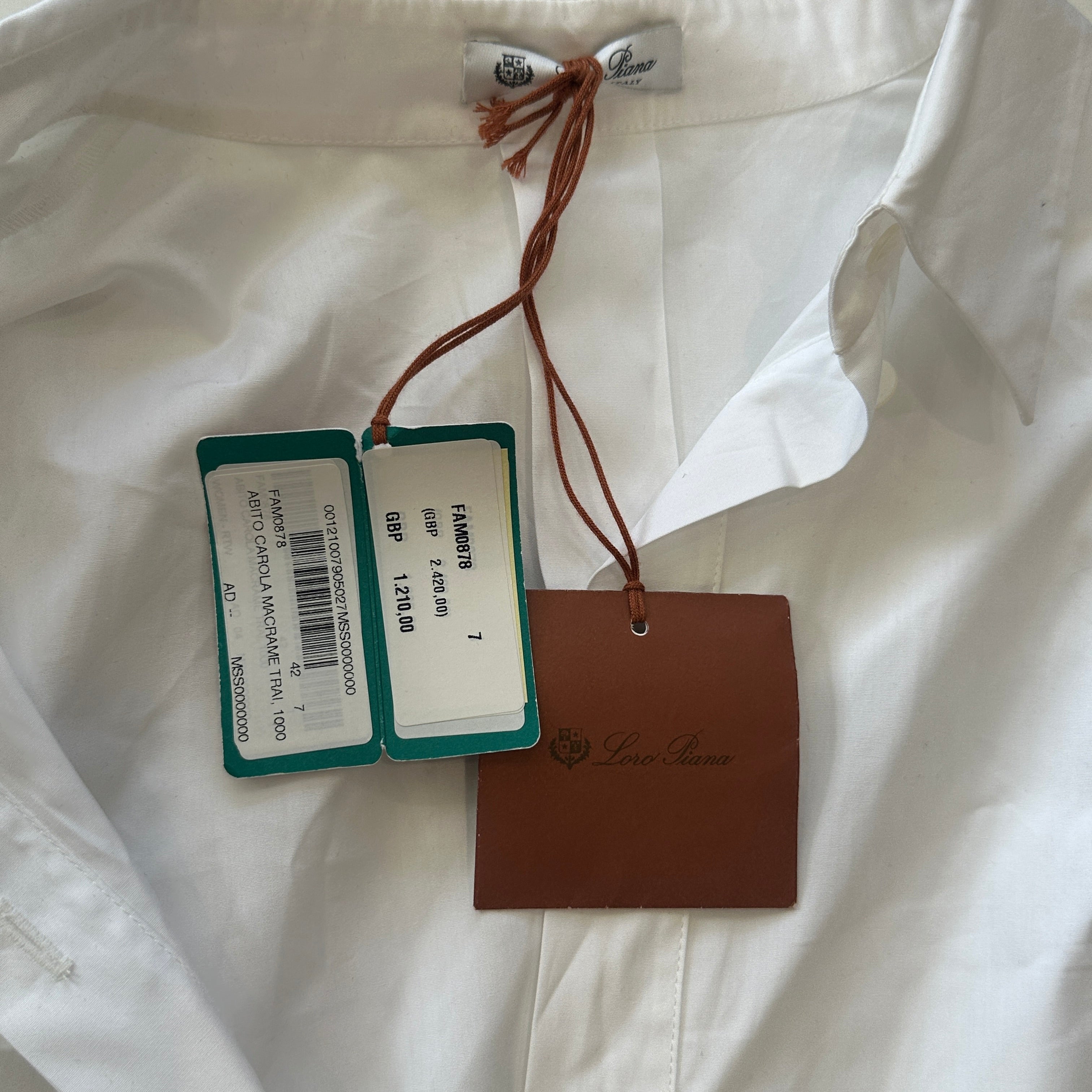 NEW Loro Piana Carola Macrame Dress (RRP £1,210) | Authentic Preloved