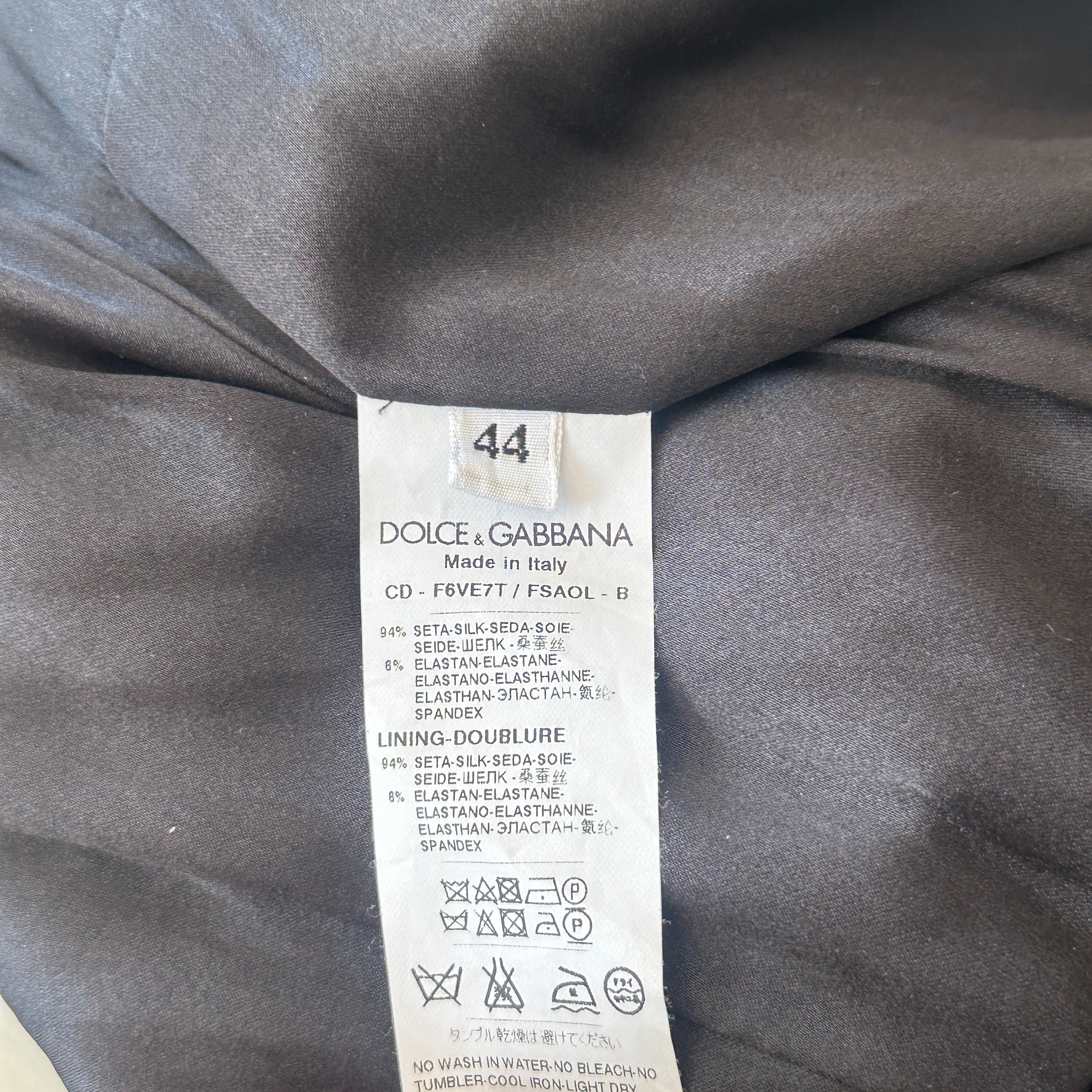 Dolce and Gabbana Lemon Print Silk Dress (RRP £1500) | Authentic Preloved