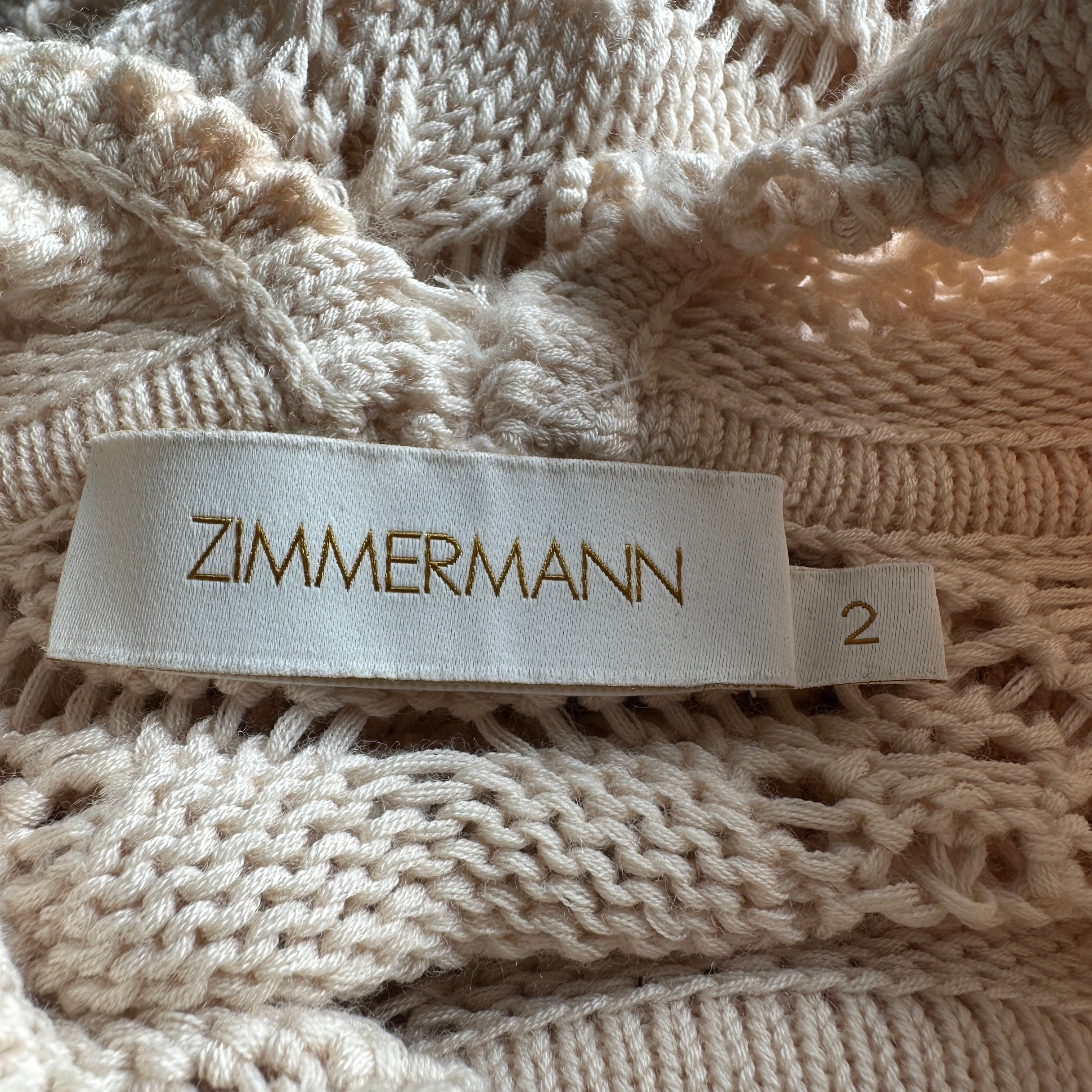 Zimmermann Cream Knitted Maxi Dress RRP £700 | Authentic & Preloved