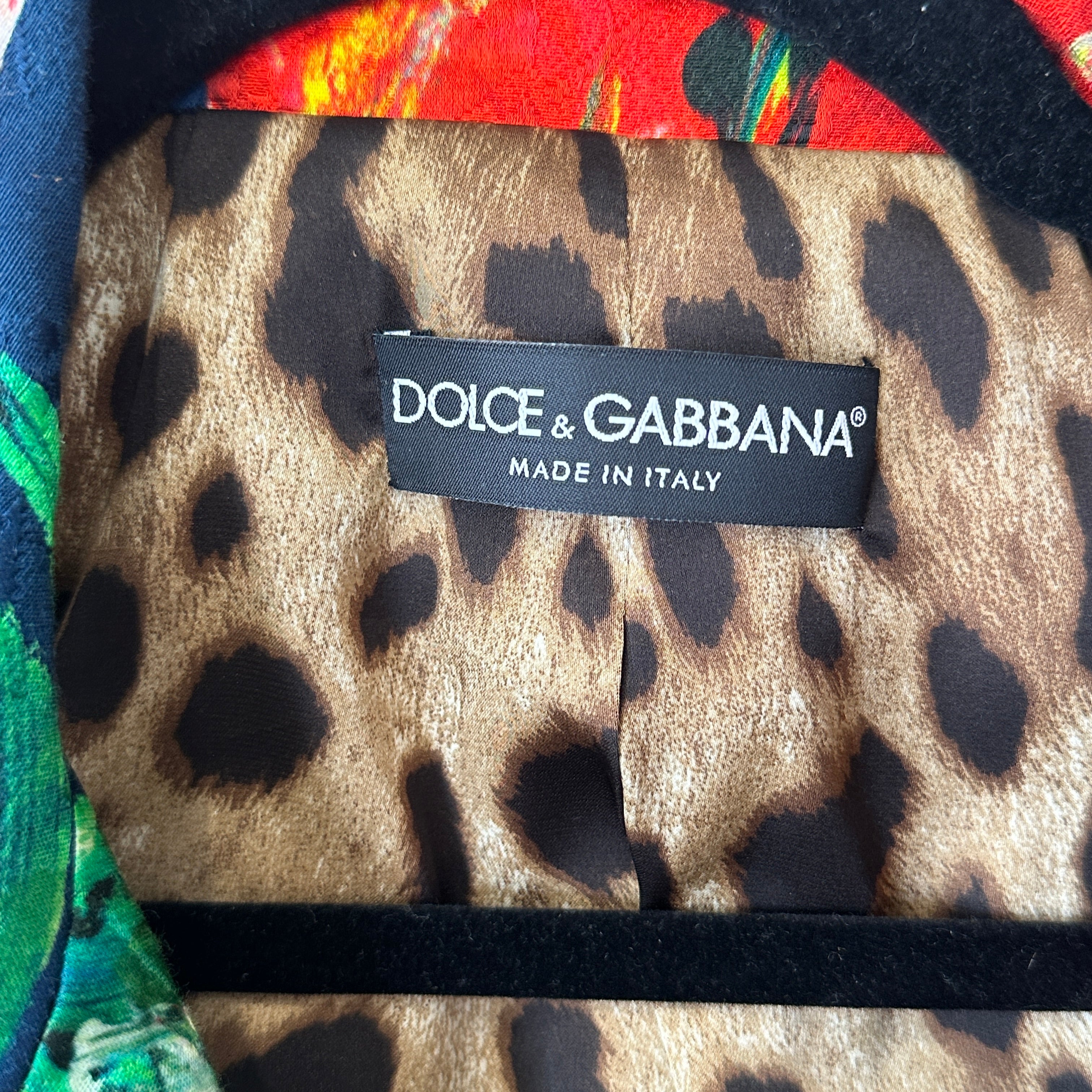 Dolce and Gabbana Bold Print Jacket RRP £800 | Authentic Preloved