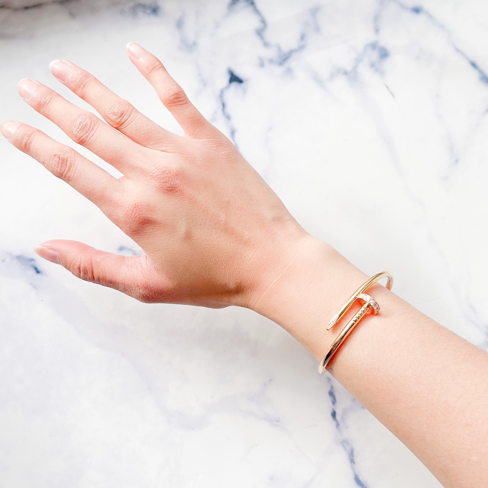 Cartier Juste Un Clou Rose Gold Diamond Bracelet RRP £12800 | Authentic Preloved - Reloved Again