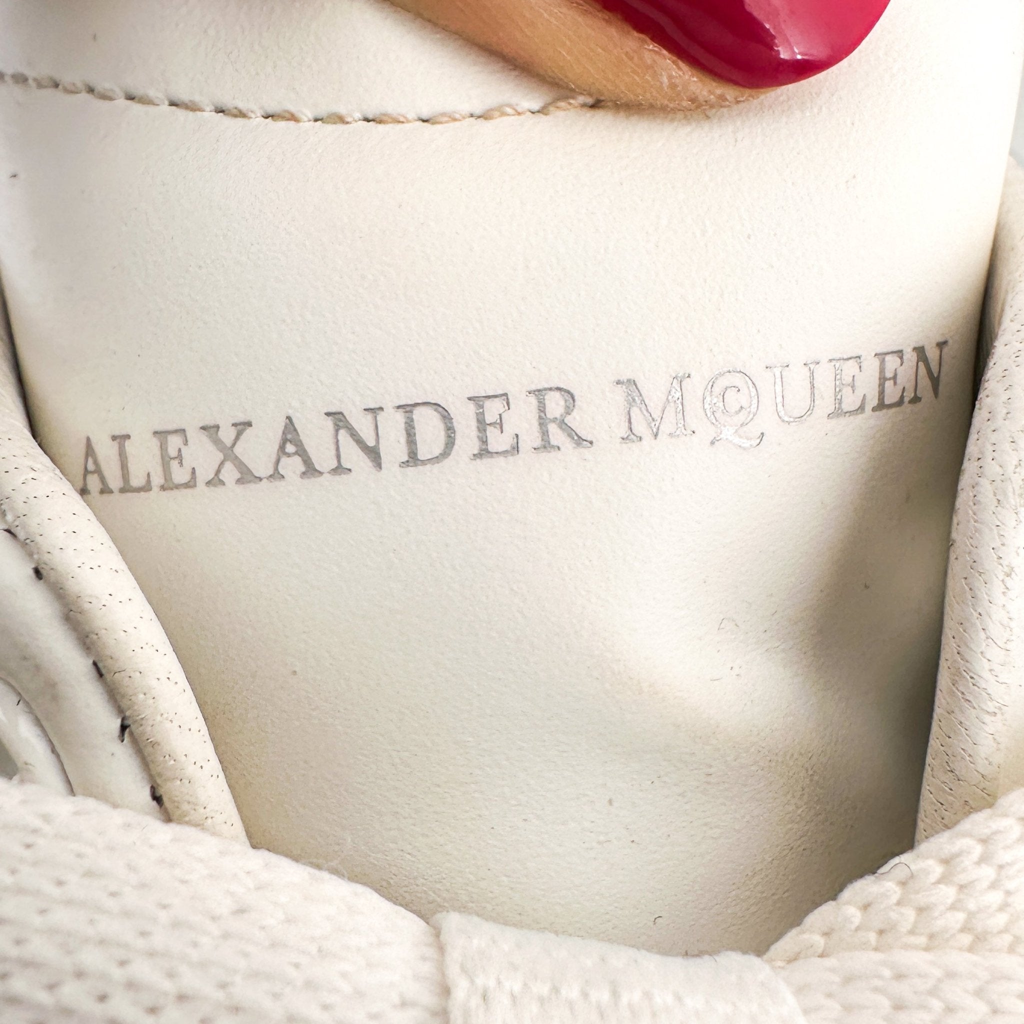 Alexander McQueen Oversize Sneaker in White and Blue RRP £460 | Authentic Preloved - Reloved Again