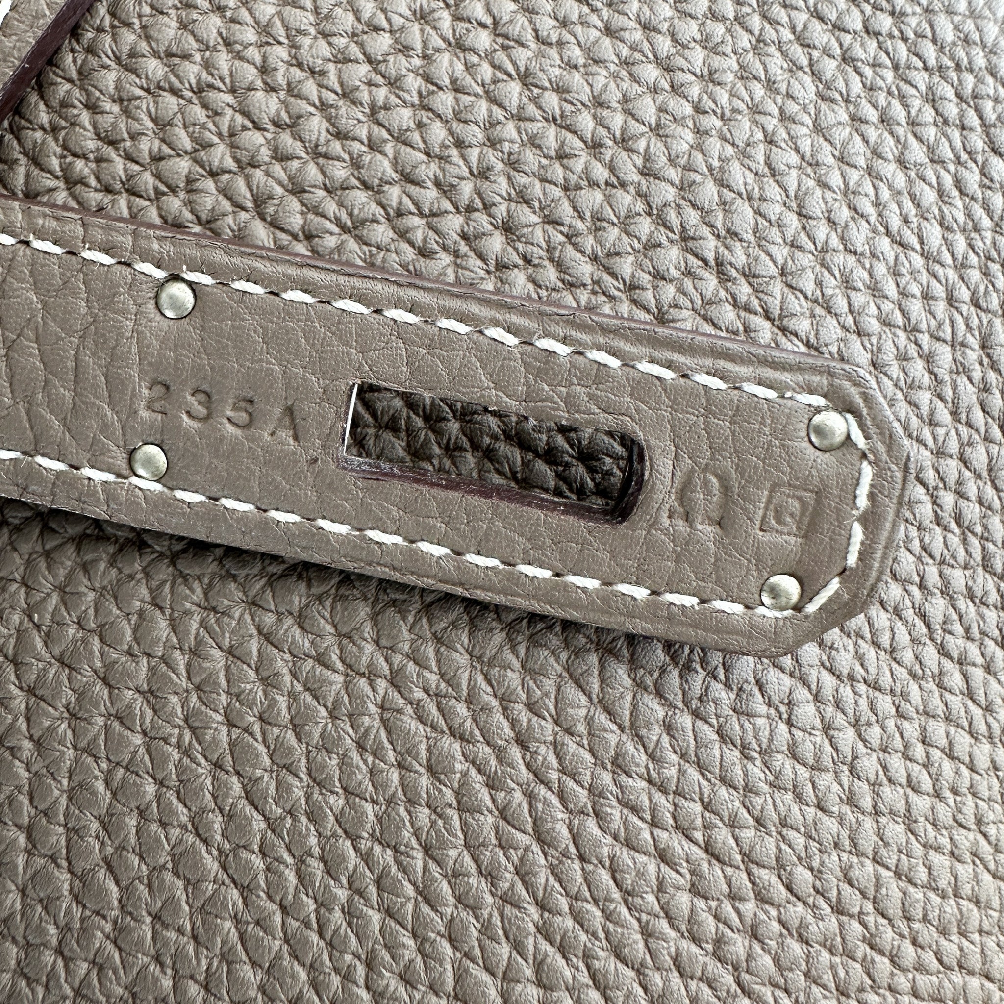 Hermes Birkin 35 Retourne Togo Etoupe with Palladium Hardware | Authentic Preloved - Reloved Again