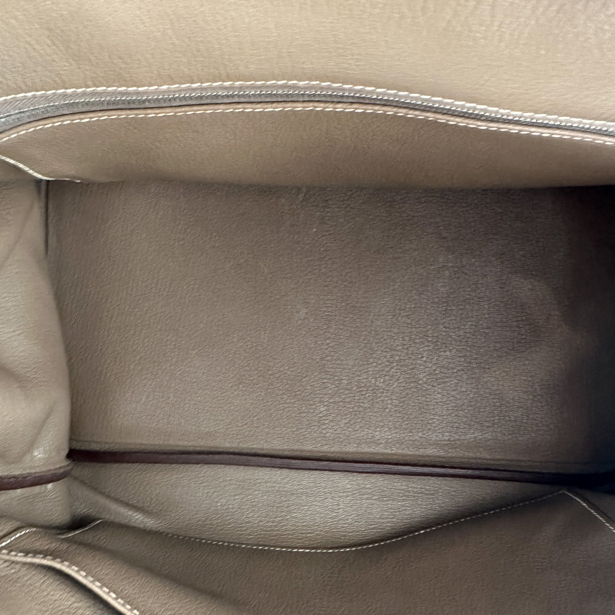 Hermes Birkin 35 Retourne Togo Etoupe with Palladium Hardware | Authentic Preloved - Reloved Again