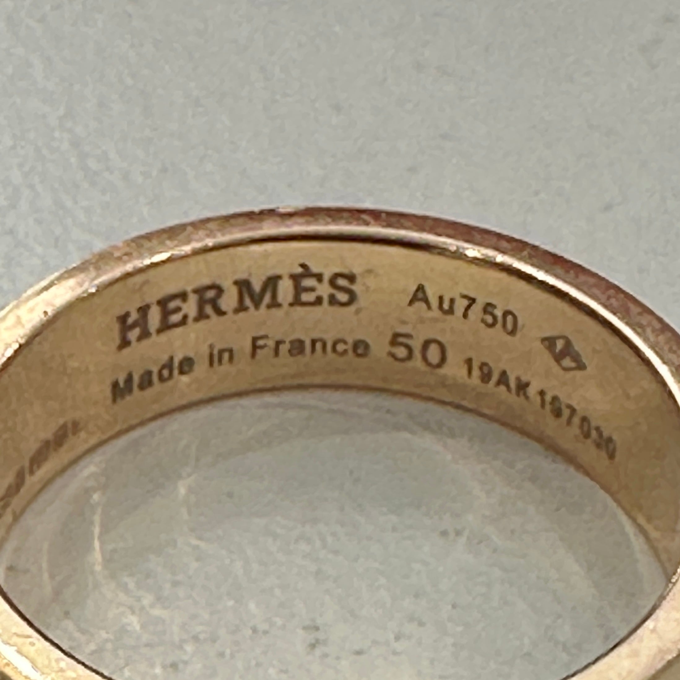 Hermès Collier Du Chien 18k Rose Gold Ring RRP £1900 | Authentic Preloved