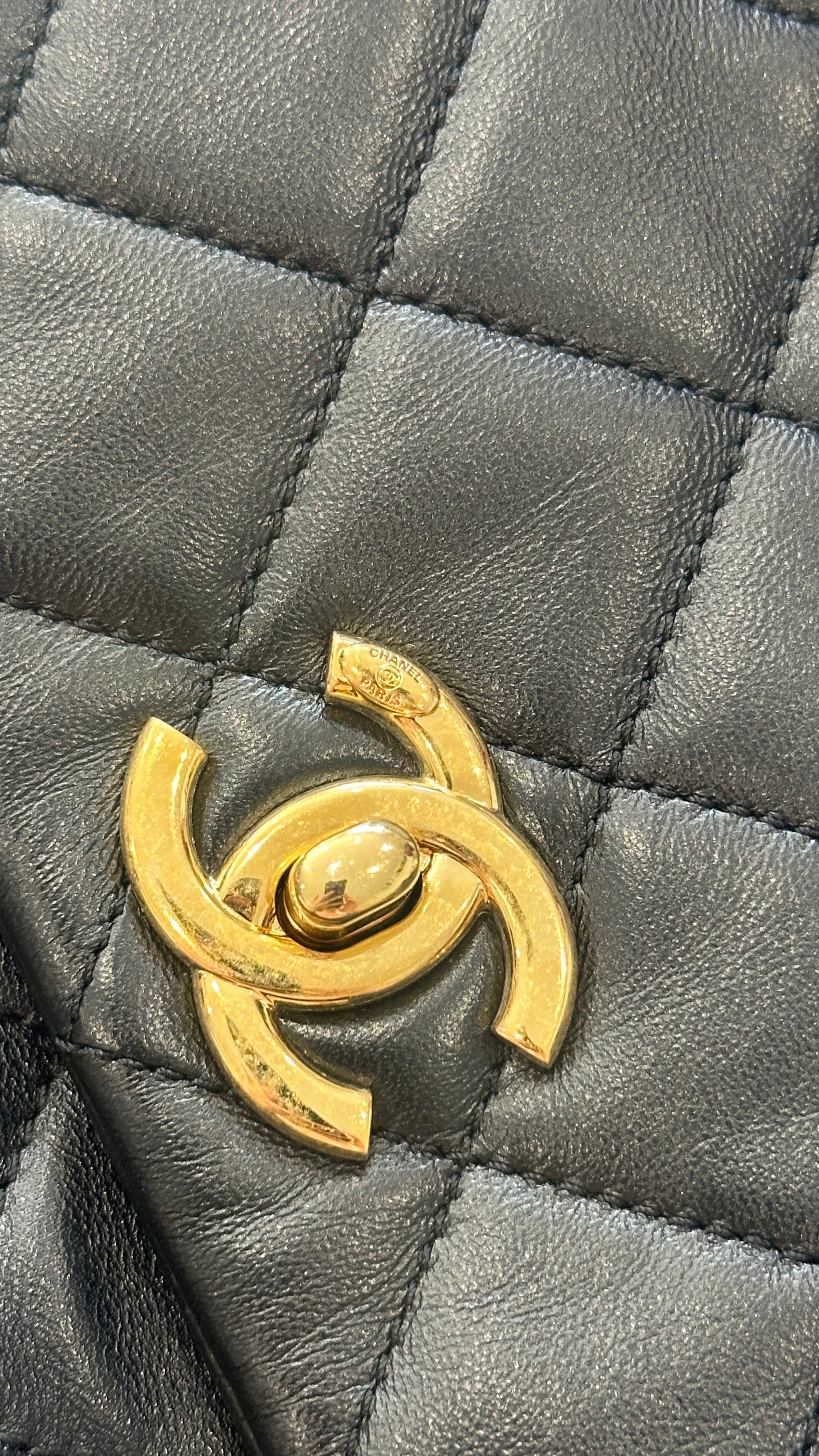 Chanel Black Lambskin Quilted Single Flap Bag Bijoux Chain RRP £5,439 | Authentic Preloved
