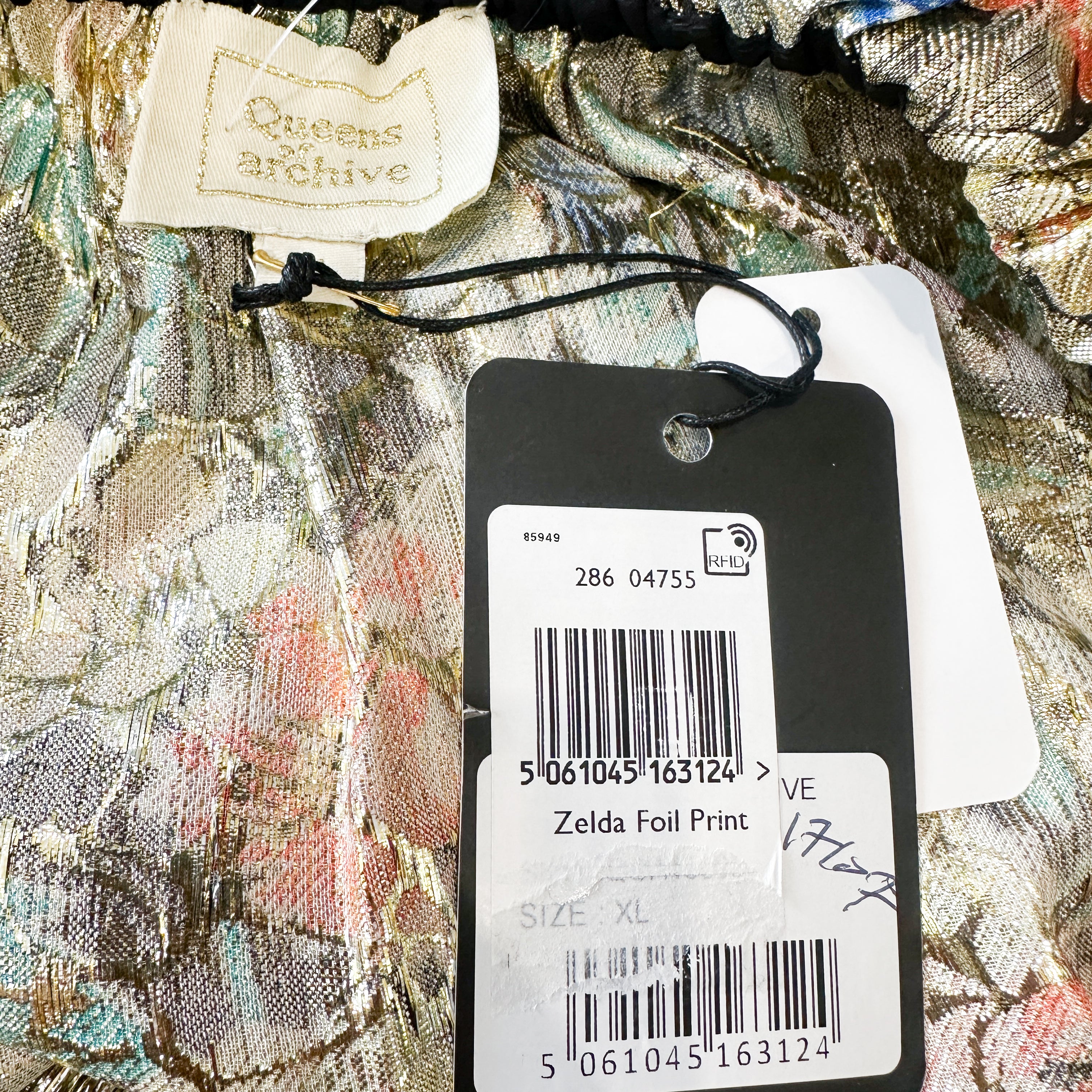 NEW Queens of Archive Zelda Foil Print Floral Blouse (RRP £150) | Authentic Preloved FINAL SALE