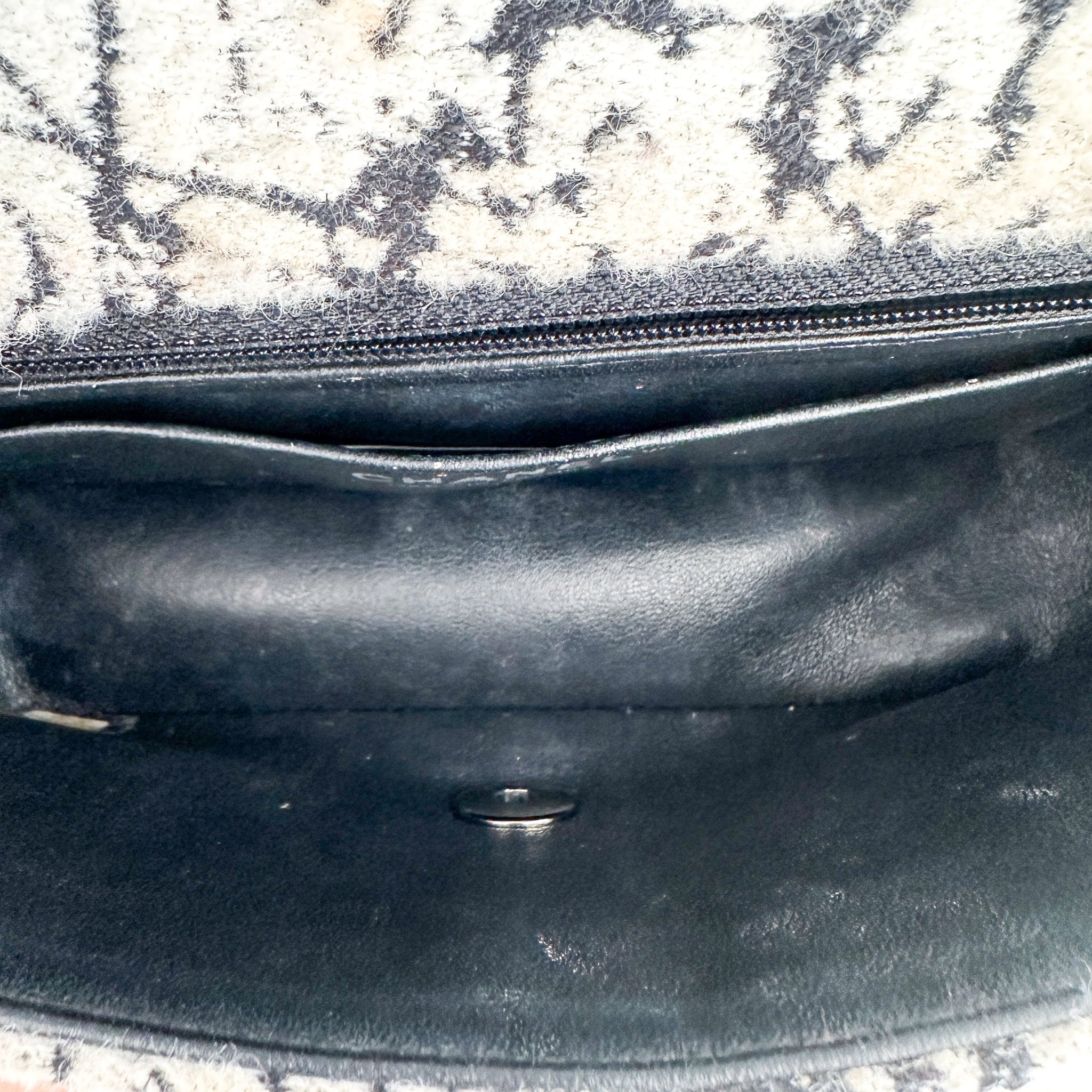 Chanel White & Black Tweed Single Flap Small Box Bag RRP £4800 | Authentic Preloved - Reloved Again