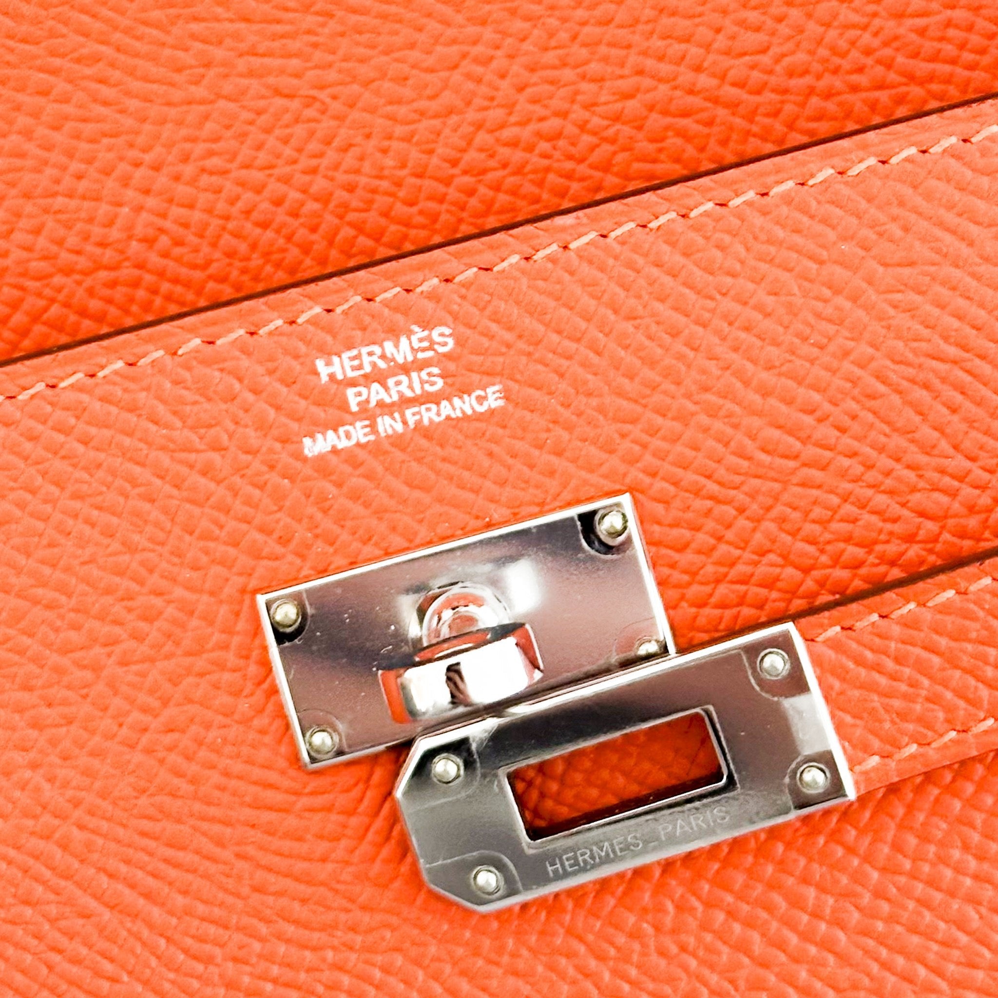 NEW Hermès Kelly Wallet in Orange RRP £2100 | Authentic Preloved - Reloved Again