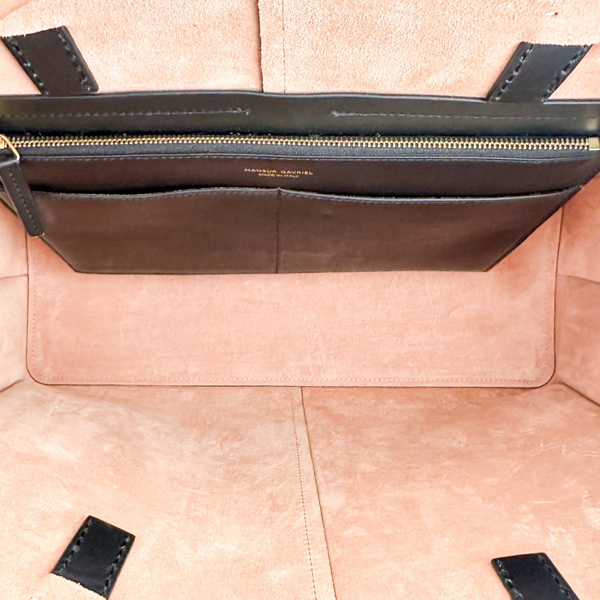 Mansur Gavriel Black & Red Multitude Leather Tote Bag RRP £500 | Authentic Preloved - Reloved Again