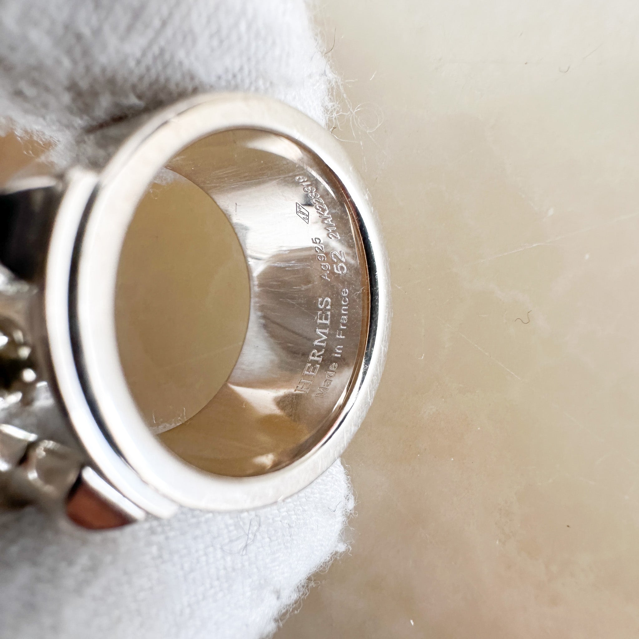 Hermes Collier De Chien Ring in Silver | Authentic Preloved FINAL SALE - Reloved Again