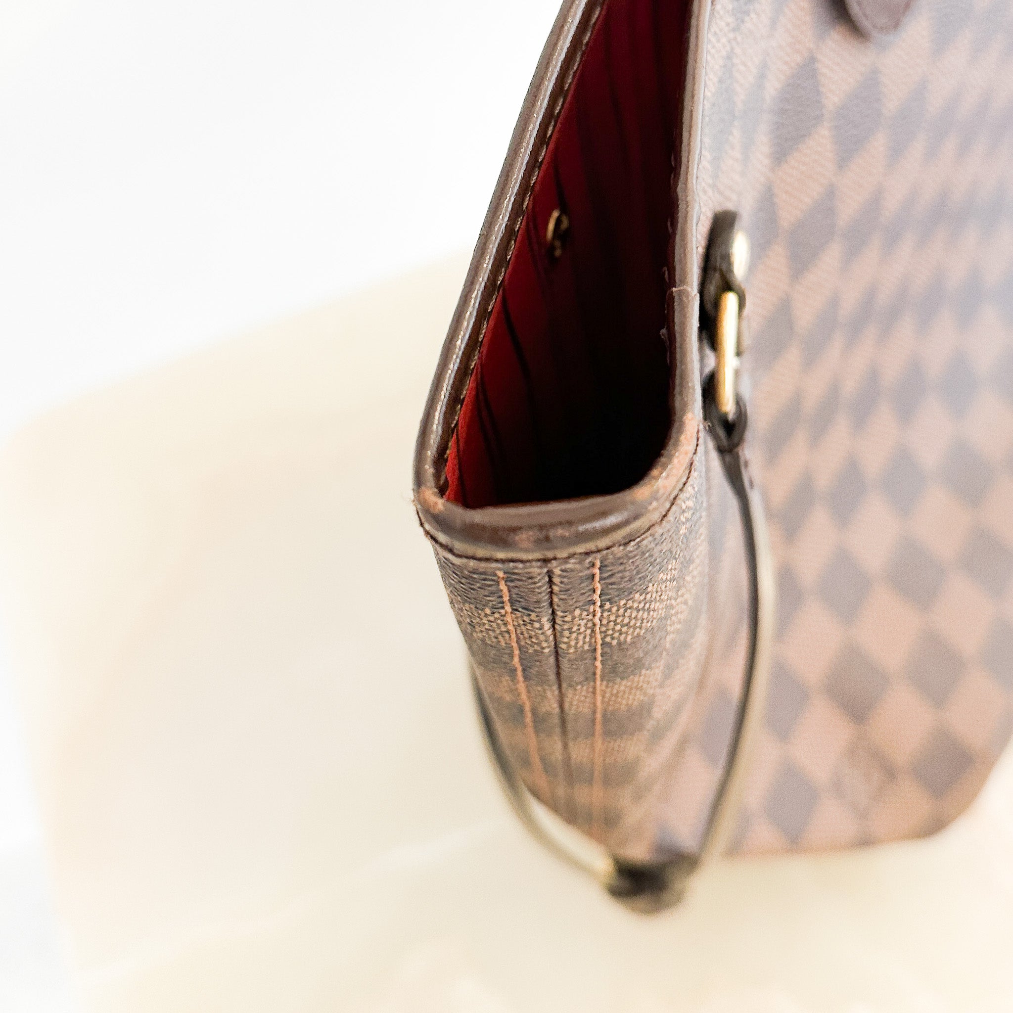 Louis Vuitton Neverfull MM Damier Ebene Canvas Tote Bag RRP £1400 | Authentic Preloved