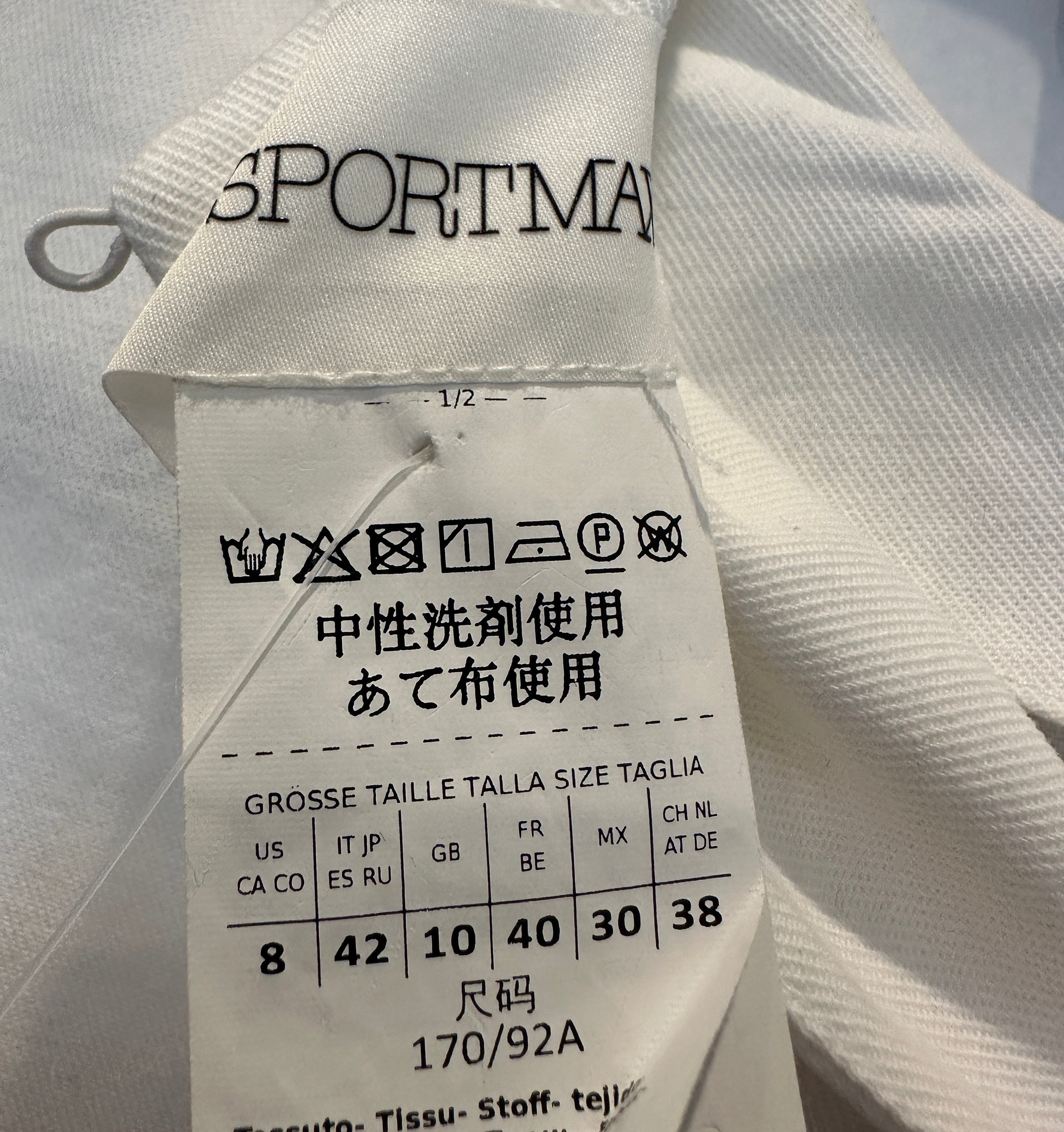 Sportmax open-knit midi white dress RRP £400 | Authentic Preloved